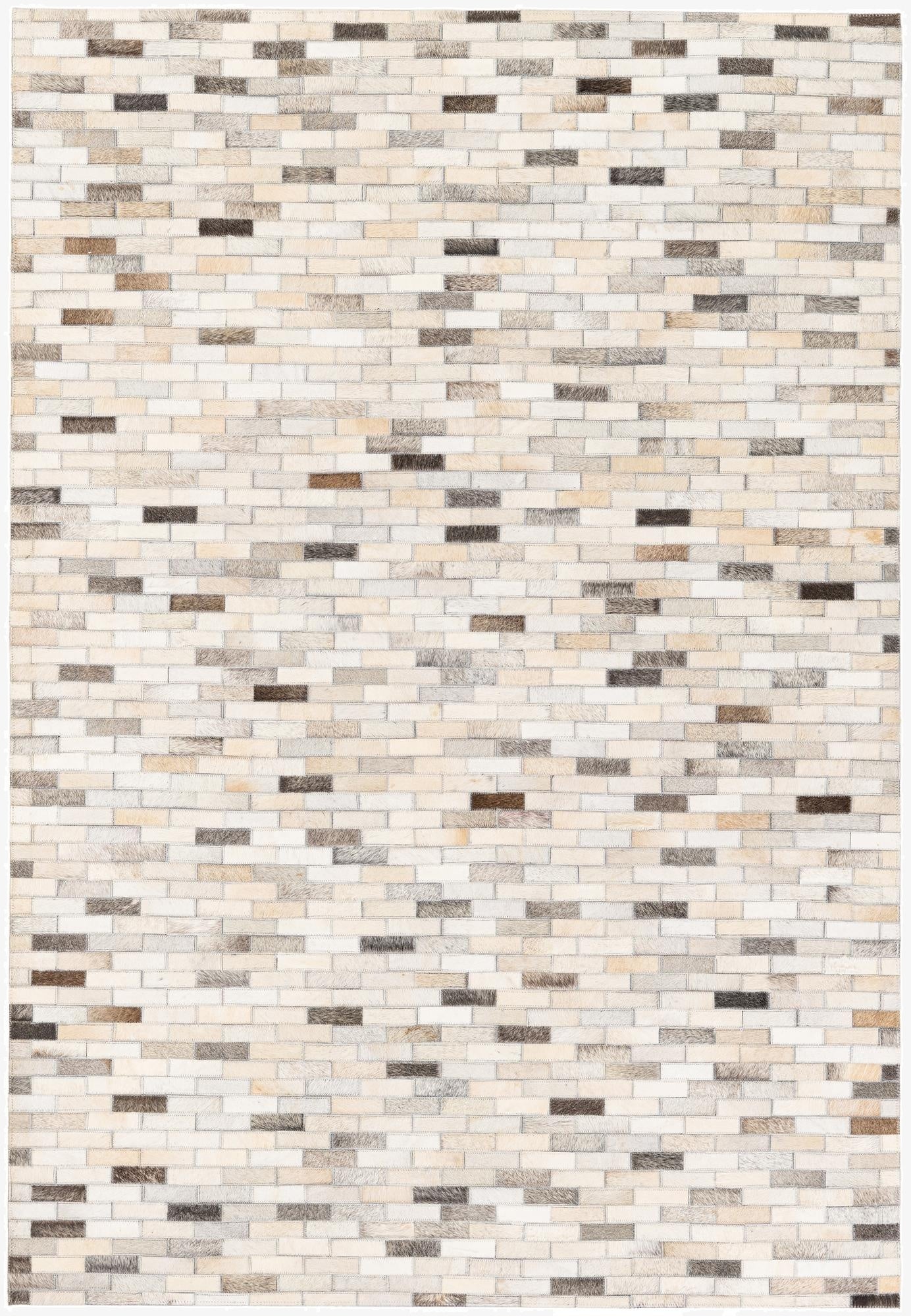  4' x 5' 11 Cowhide Stocks Rug