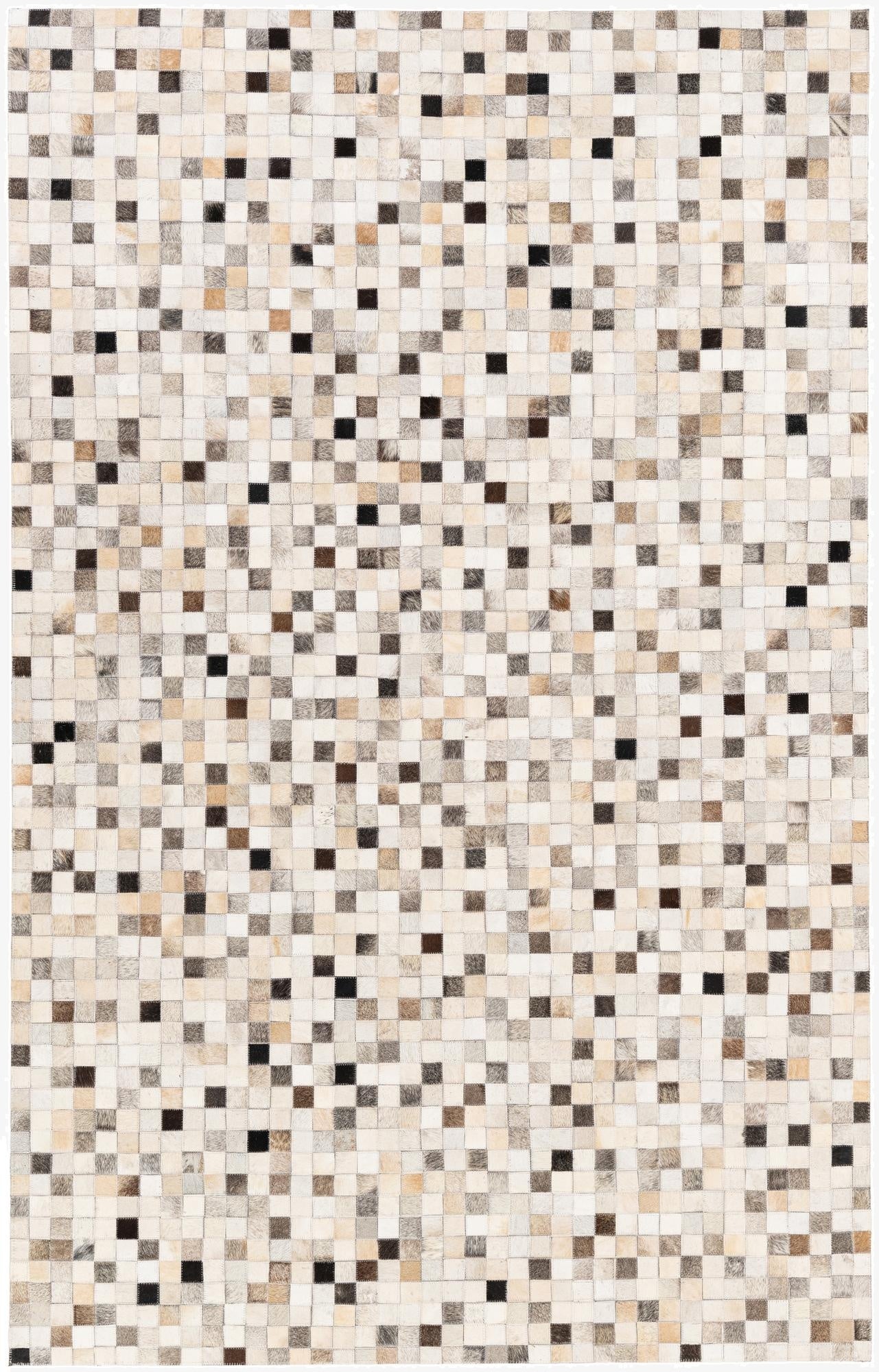  5' x 7' 11 Cowhide Stocks Rug