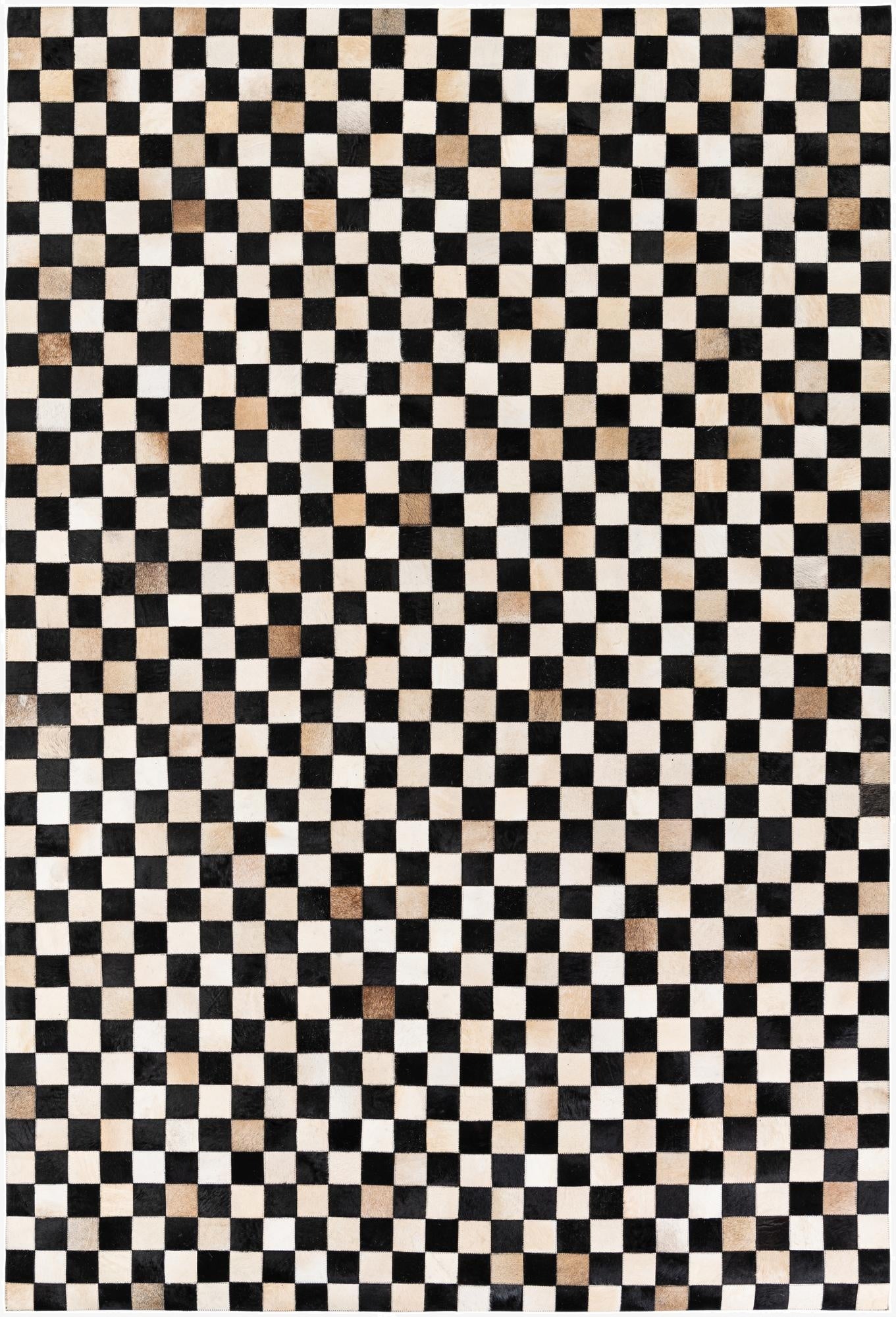  6' 8 x 9' 9 Cowhide Stocks Rug