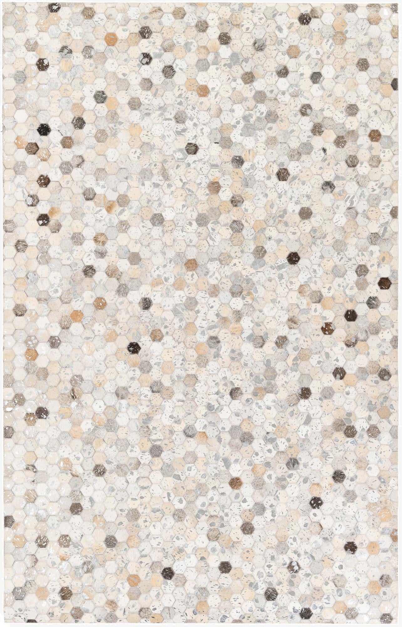  5' 1 x 8' Cowhide Stocks Rug