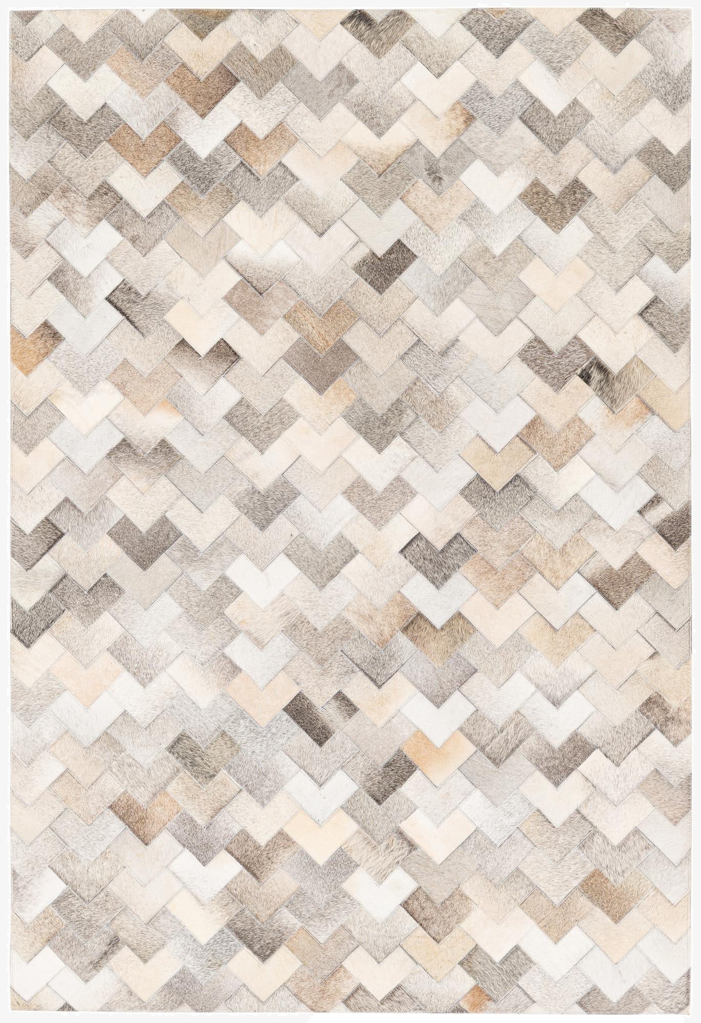  4' 1 x 5' 11 Cowhide Stocks Rug