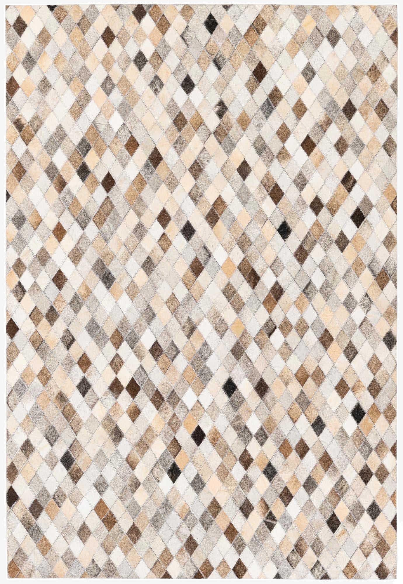  4' 1 x 6' Cowhide Stocks Rug
