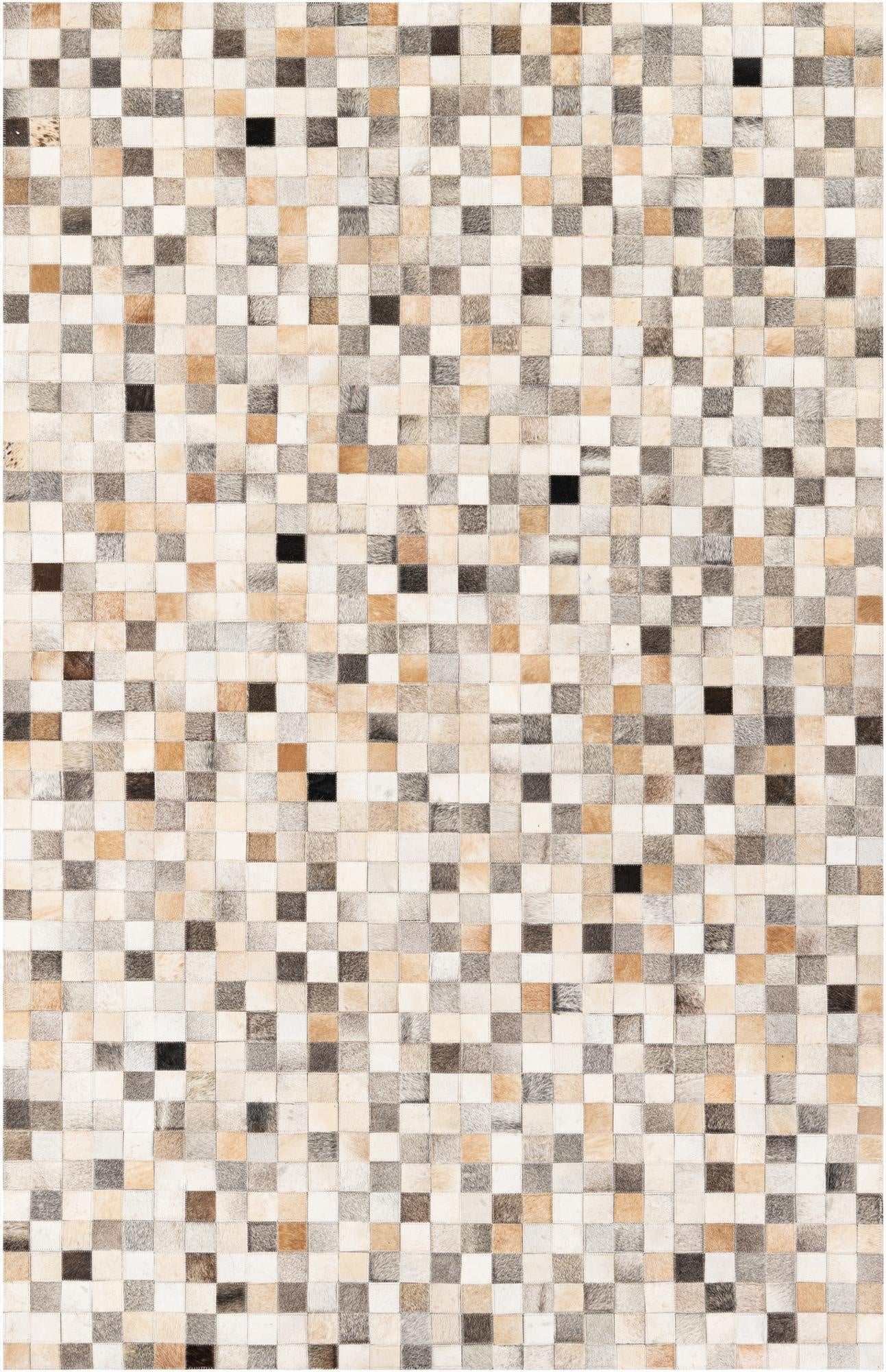  5' 1 x 7' 9 Cowhide Stocks Rug