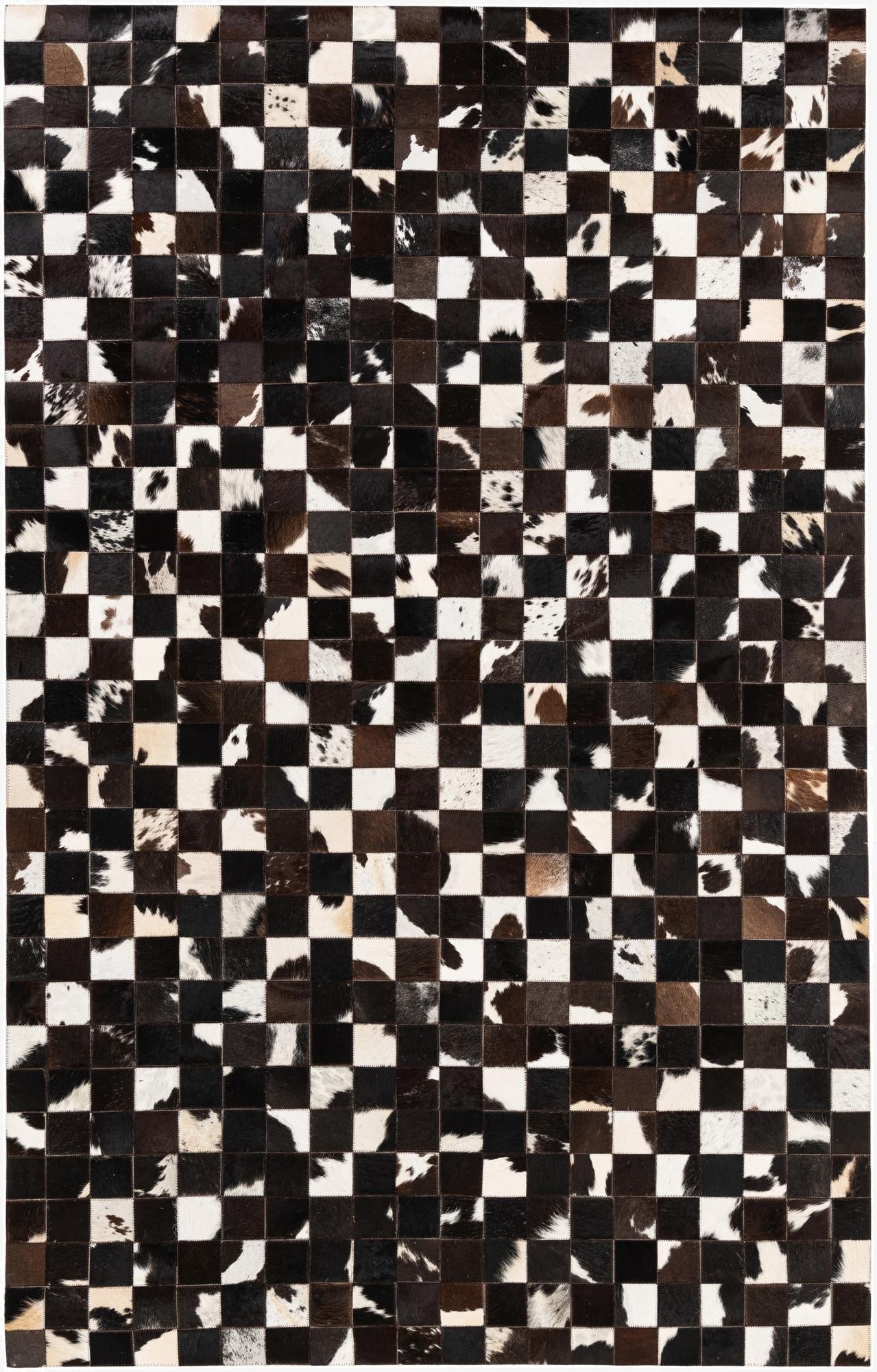  5' 1 x 8' Cowhide Stocks Rug