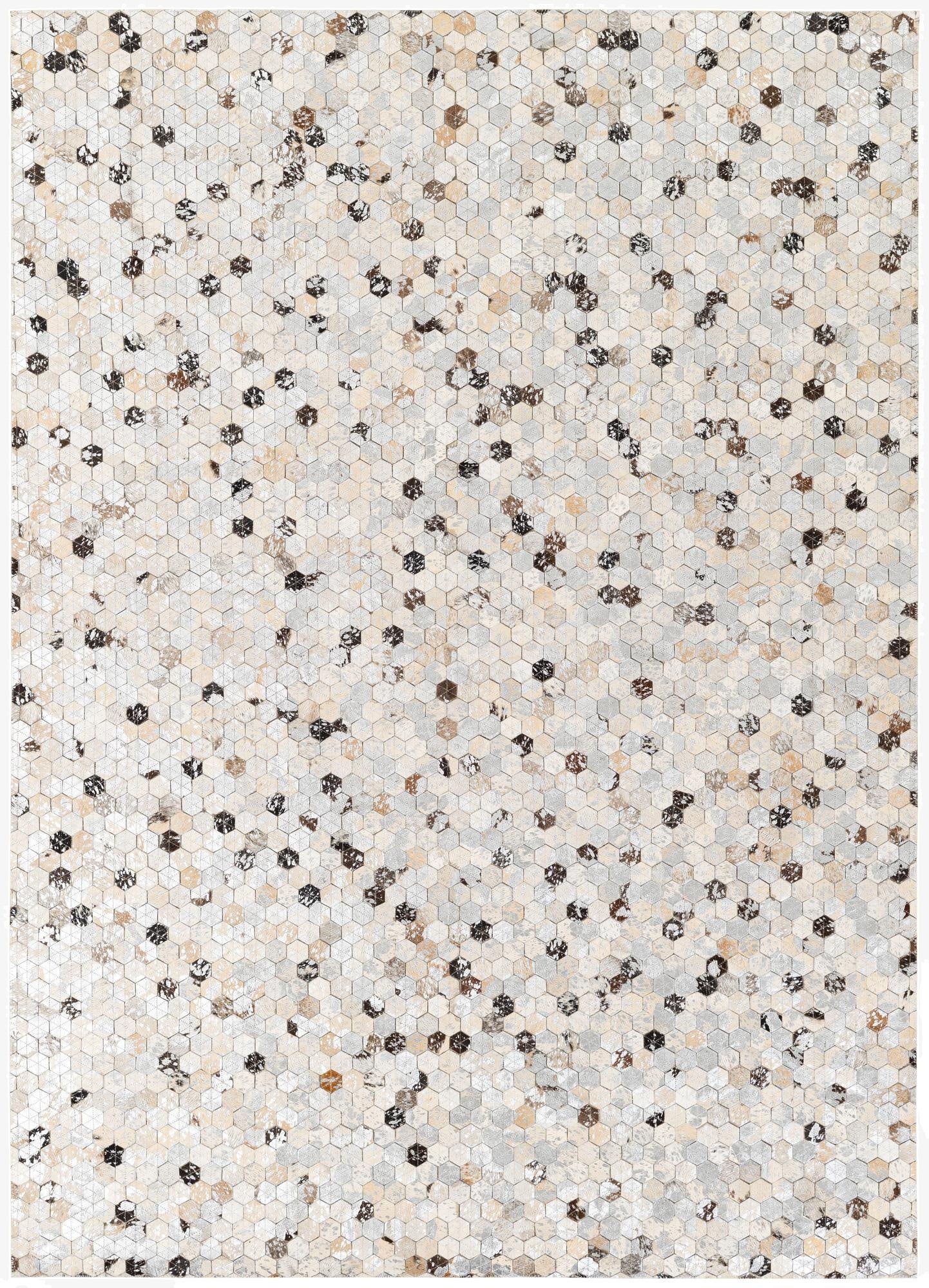  4' 10 x 6' 8 Cowhide Stocks Rug