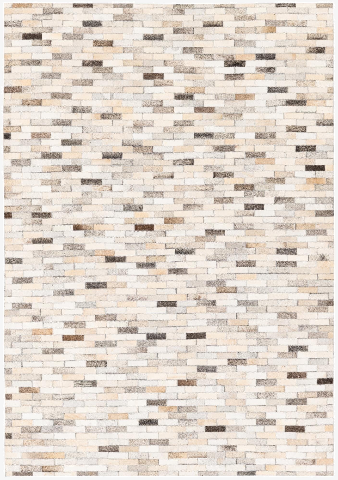  4' x 5' 10 Cowhide Stocks Rug