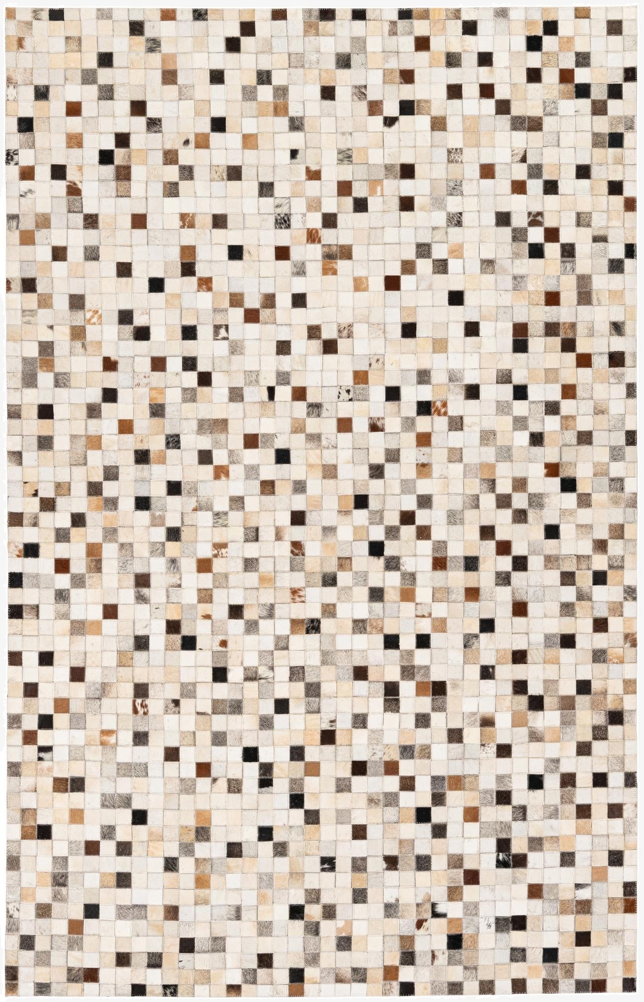  5' x 7' 10 Cowhide Stocks Rug