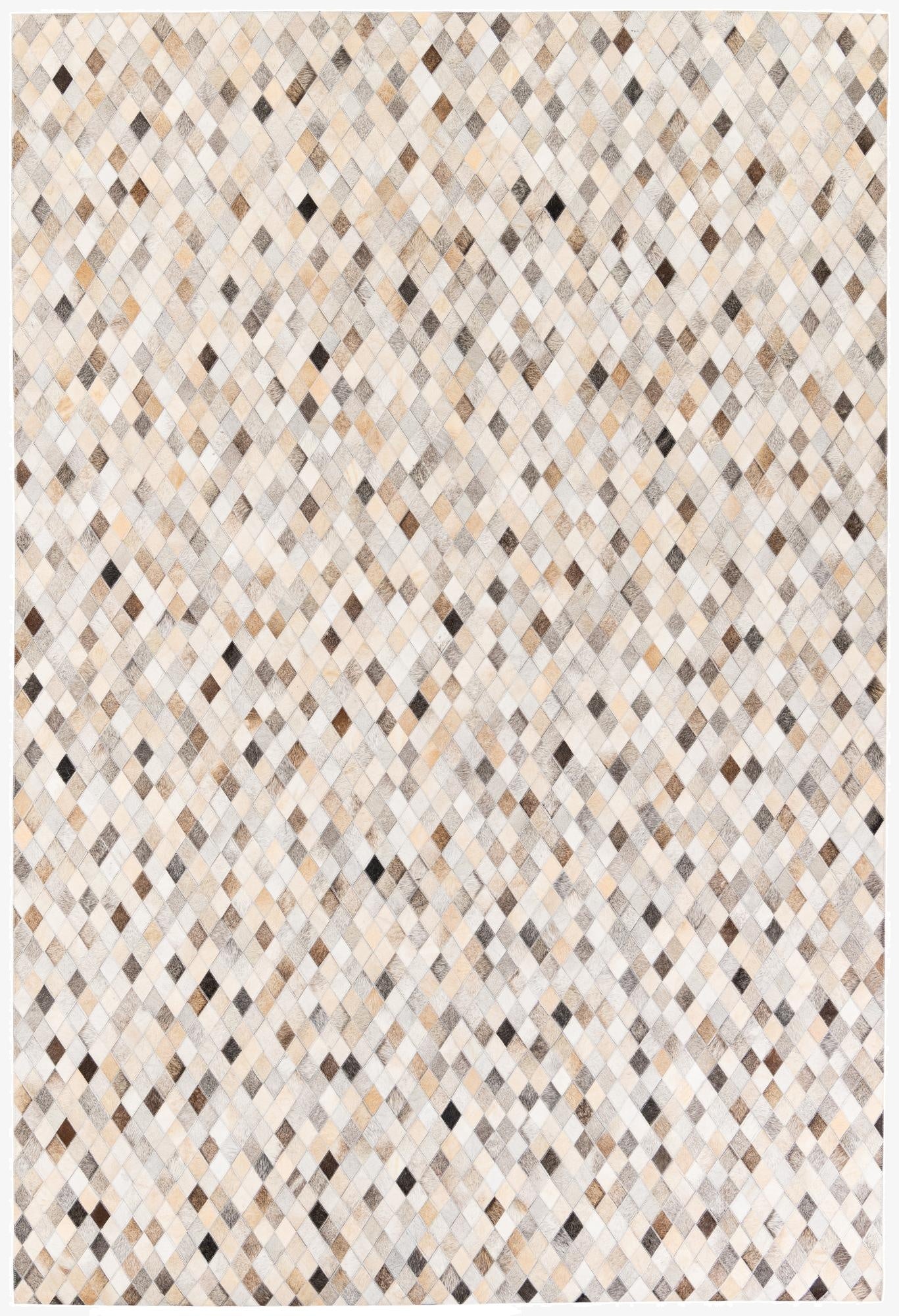  6' 8 x 9' 9 Cowhide Stocks Rug