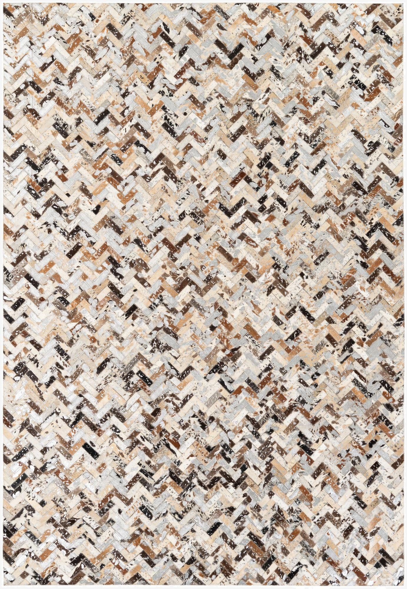  5' 2 x 7' 6 Cowhide Stocks Rug