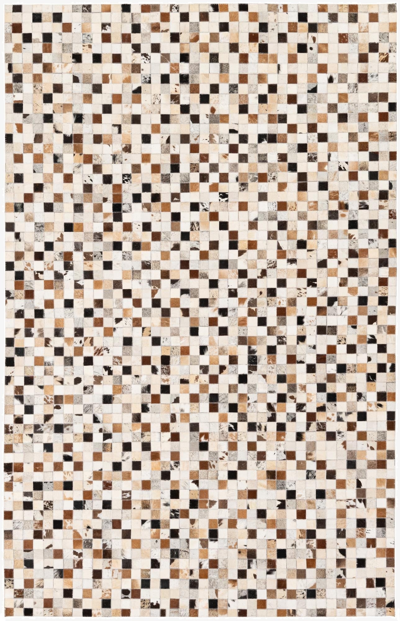  5' x 7' 10 Cowhide Stocks Rug