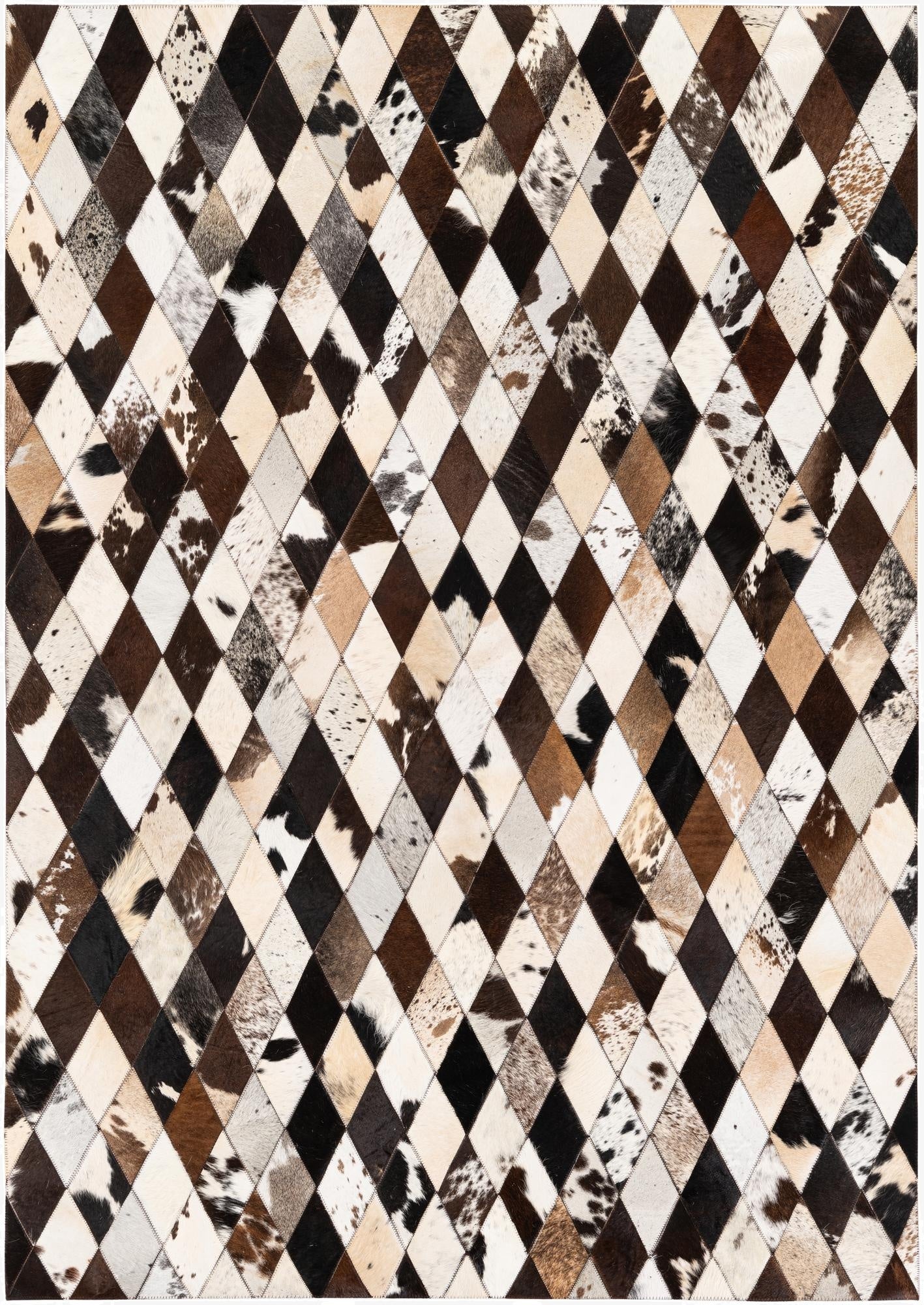  4' 8 x 6' 9 Cowhide Stocks Rug