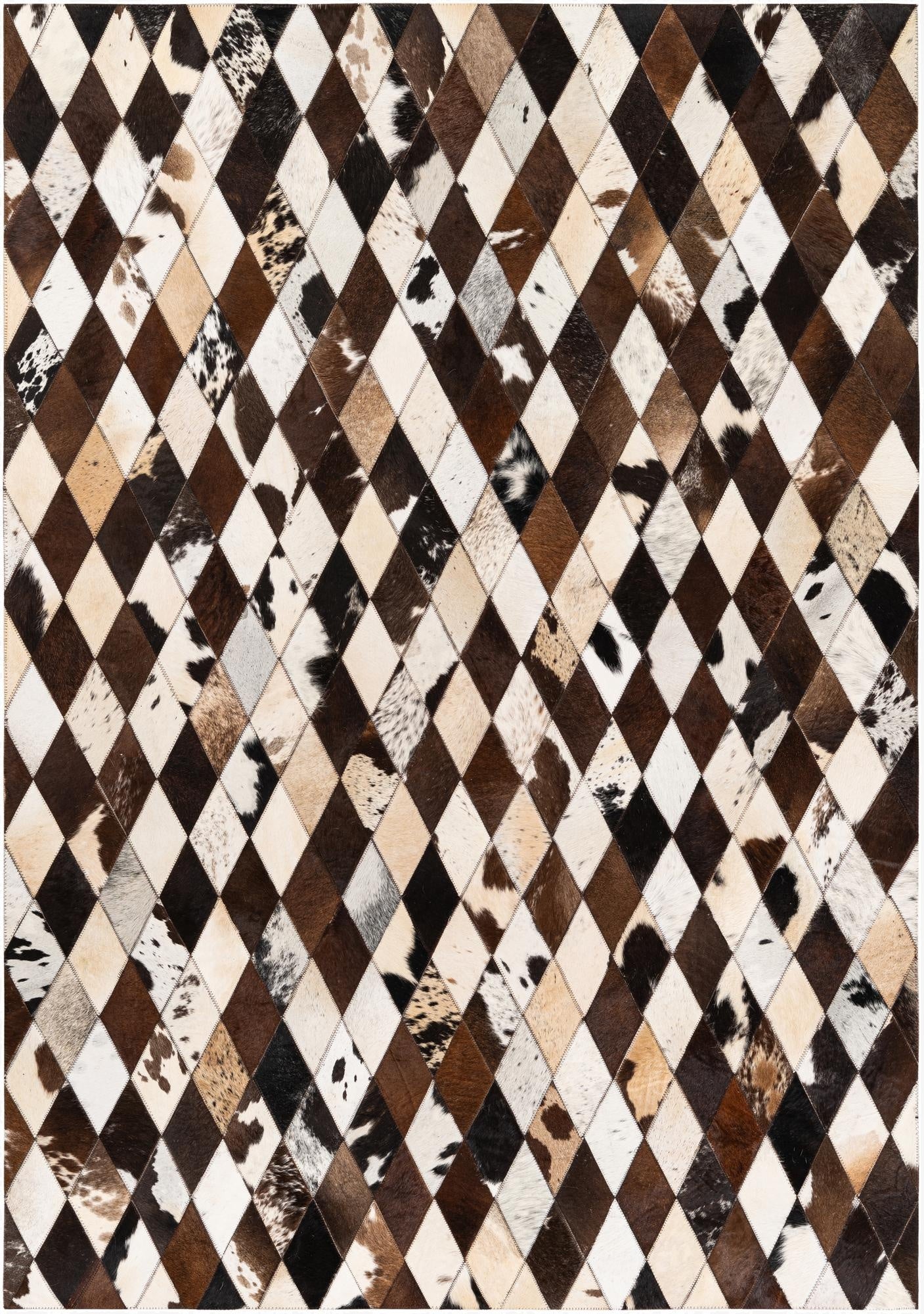 4' 8 x 6' 9 Cowhide Stocks Rug