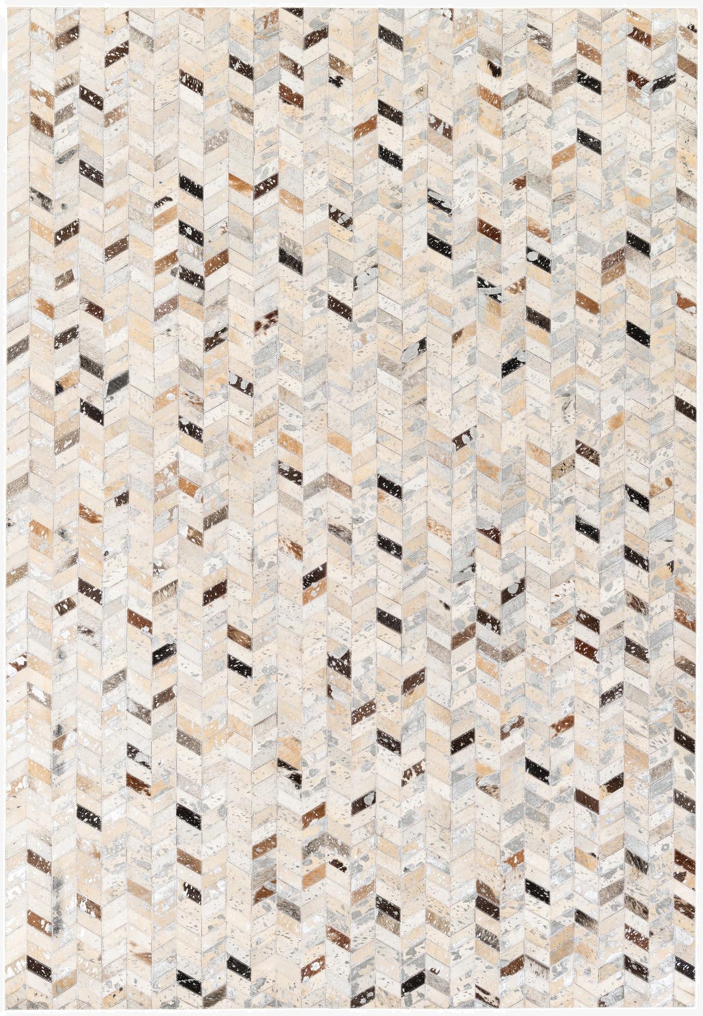  5' 4 x 7' 7 Cowhide Stocks Rug