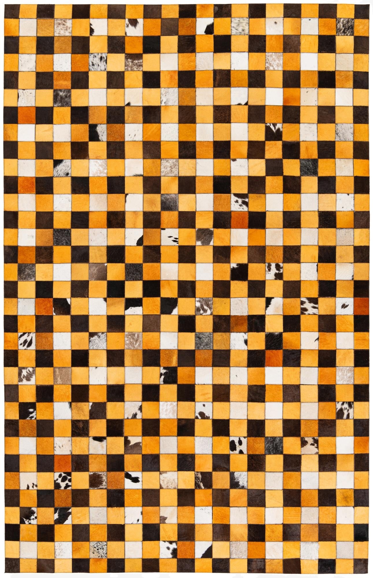  5' 2 x 8' Cowhide Stocks Rug