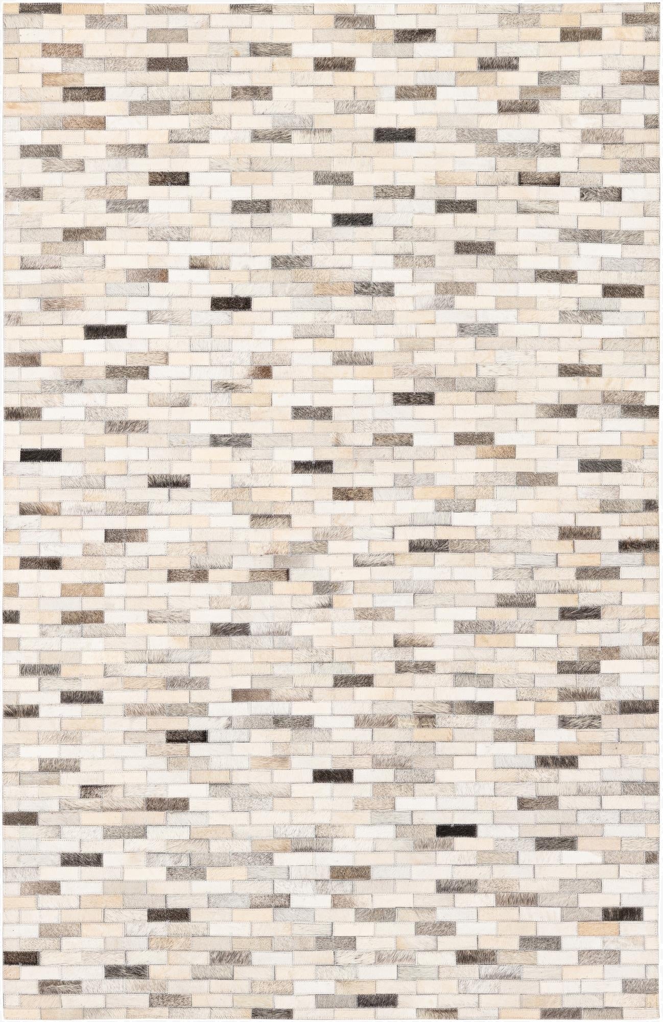  3' 11 x 6' 1 Cowhide Stocks Rug