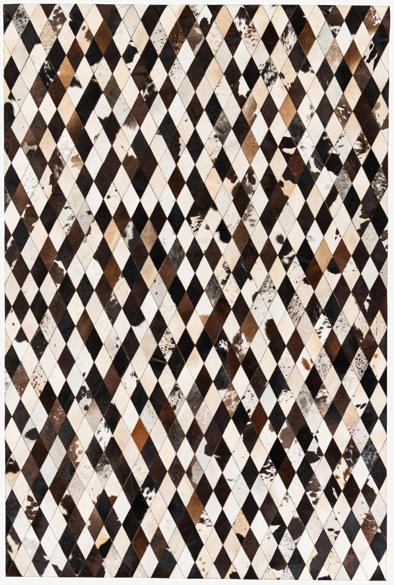  6' 7 x 9' 10 Cowhide Stocks Rug