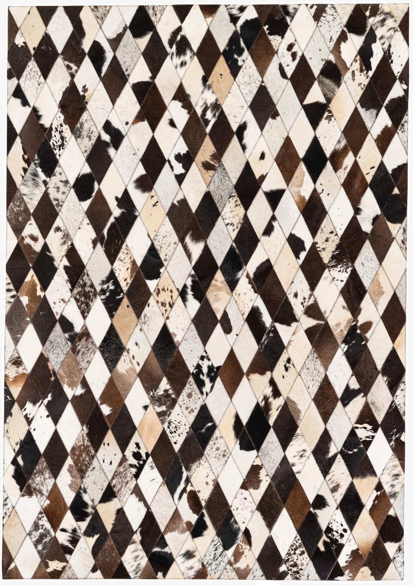  4' 8 x 6' 8 Cowhide Stocks Rug