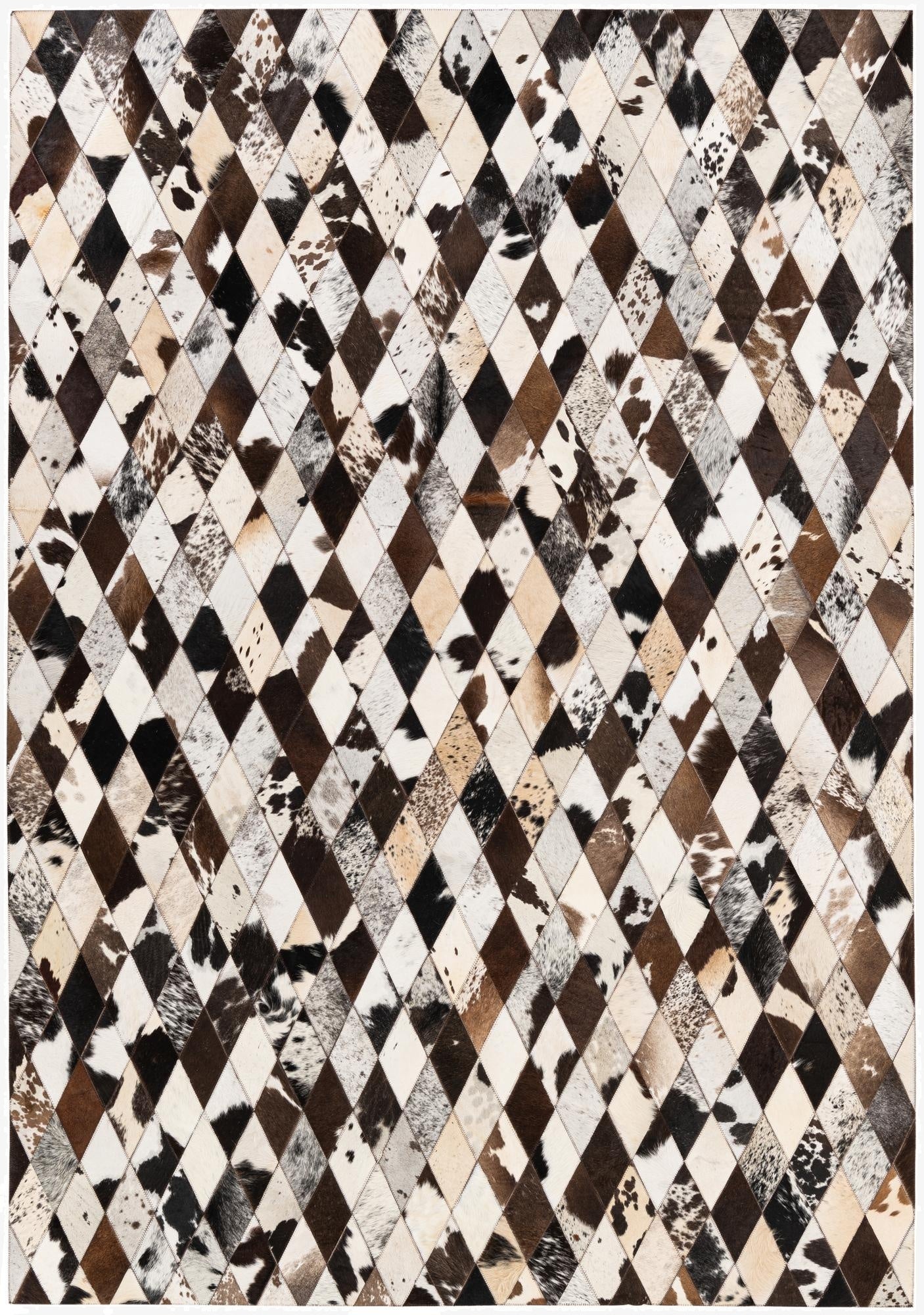  5' 8 x 7' 11 Cowhide Stocks Rug