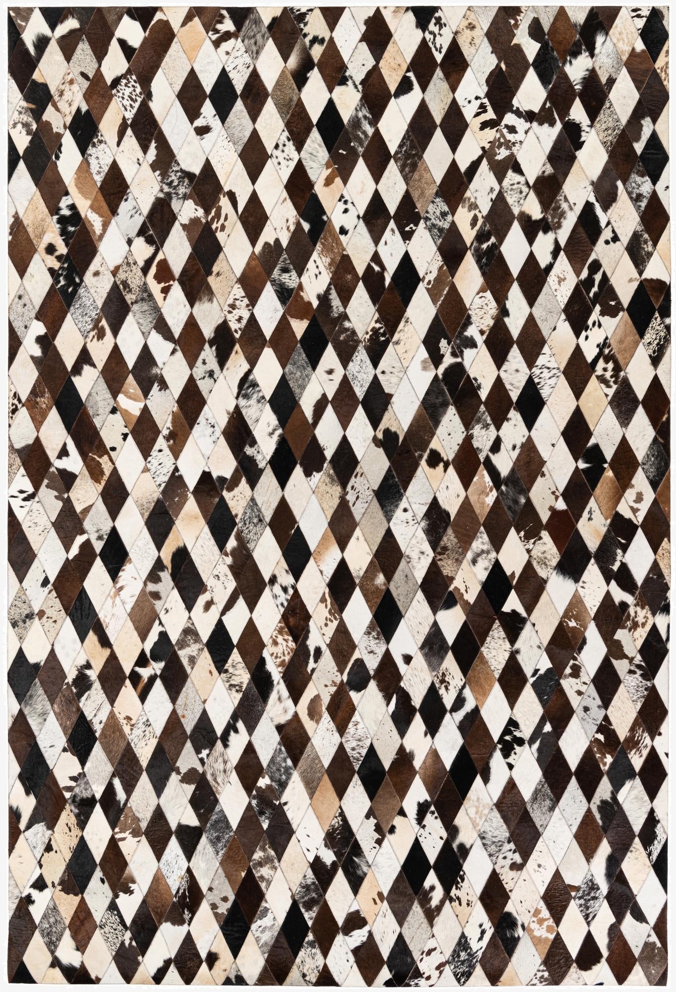  6' 8 x 9' 11 Cowhide Stocks Rug