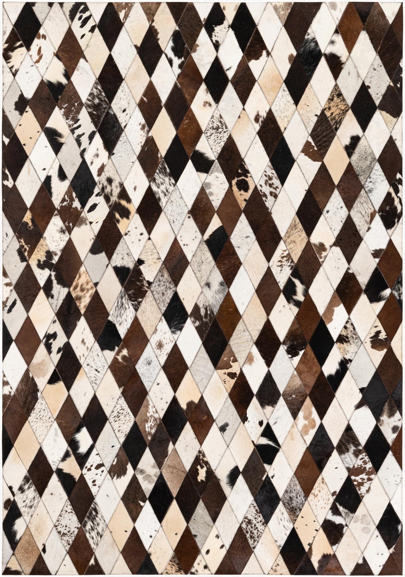  4' 9 x 6' 9 Cowhide Stocks Rug