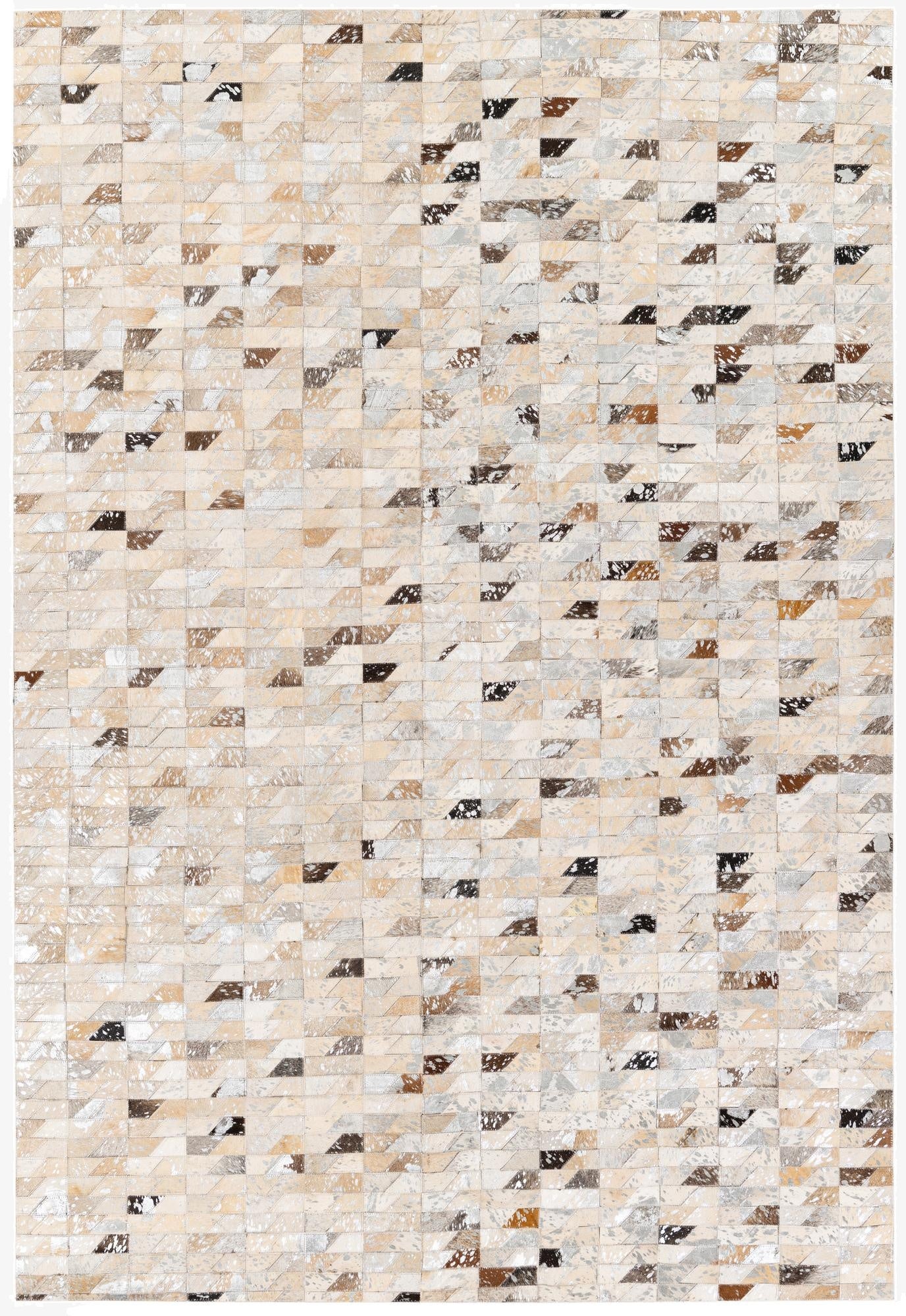  5' 2 x 7' 7 Cowhide Stocks Rug