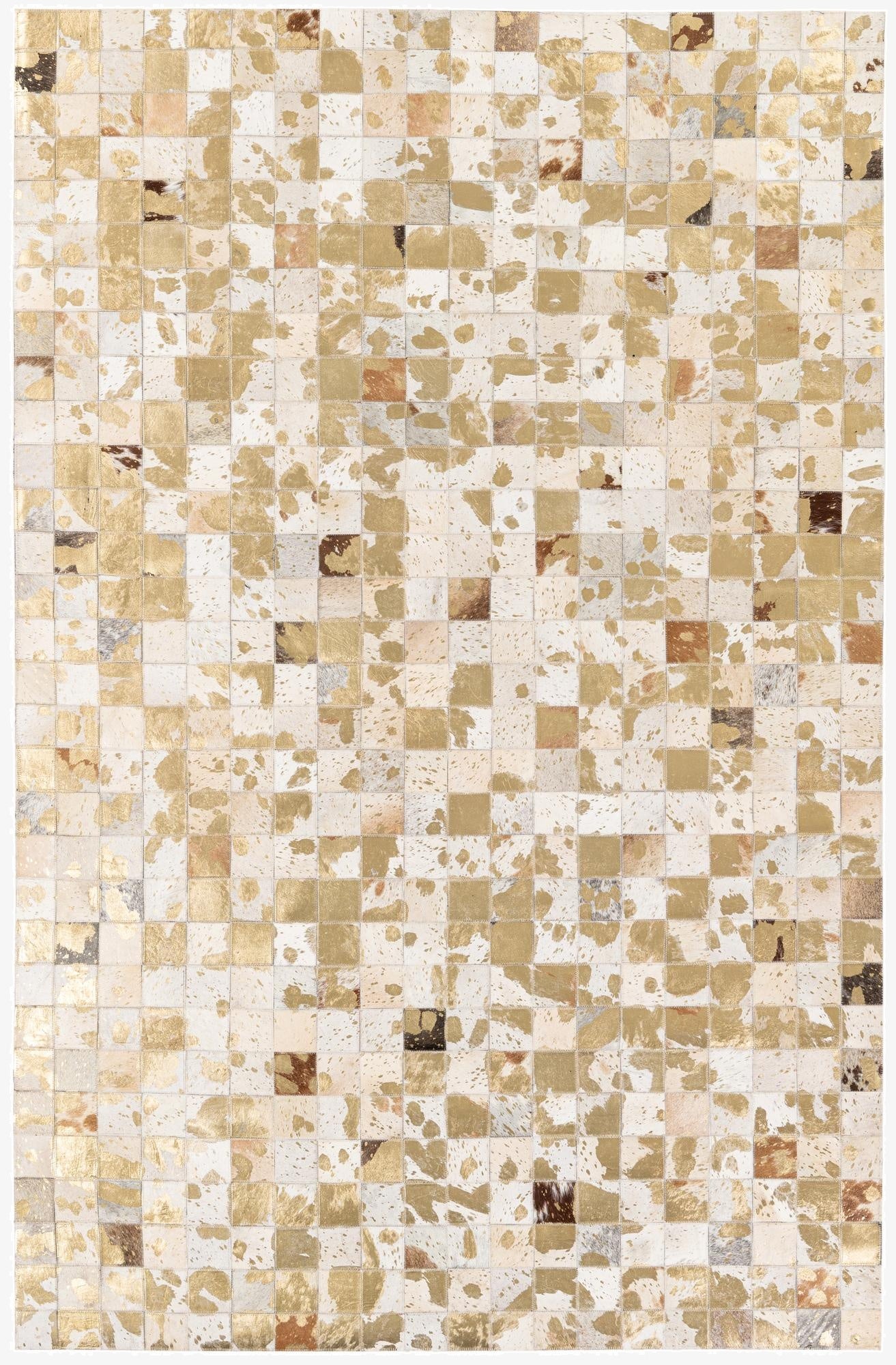  5' 2 x 7' 11 Cowhide Stocks Rug