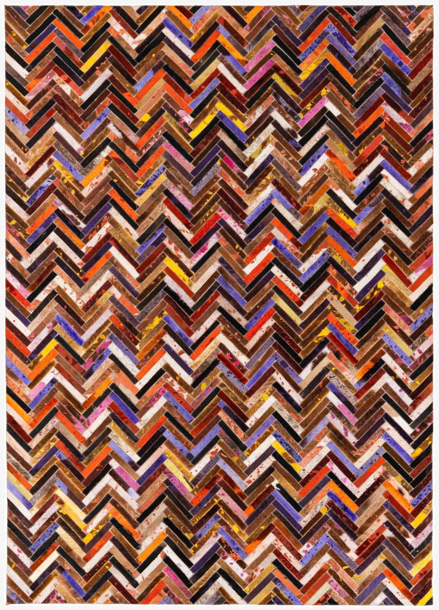  5' 4 x 7' 6 Cowhide Stocks Rug