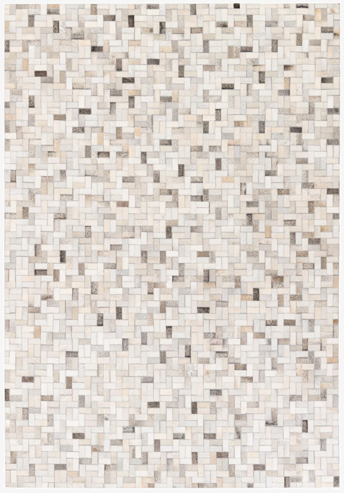  5' 7 x 8' Cowhide Stocks Rug