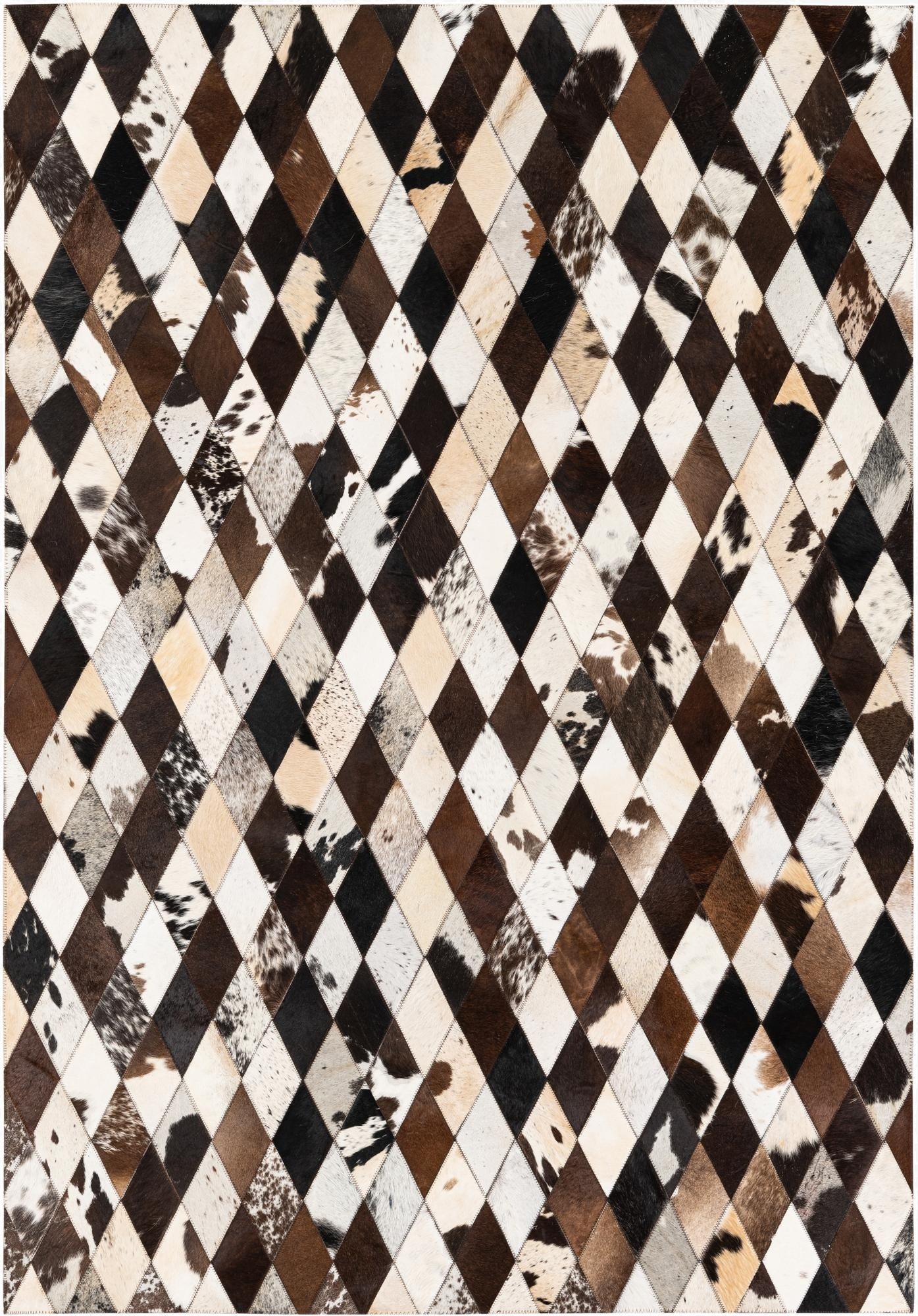  4' 9 x 6' 9 Cowhide Stocks Rug