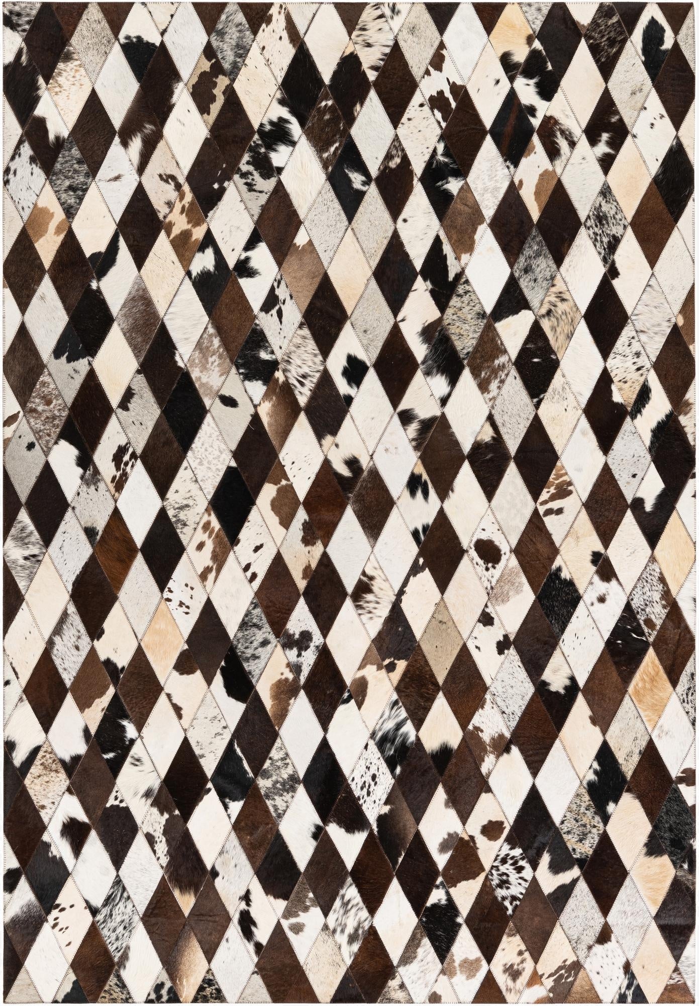  4' 8 x 6' 8 Cowhide Stocks Rug