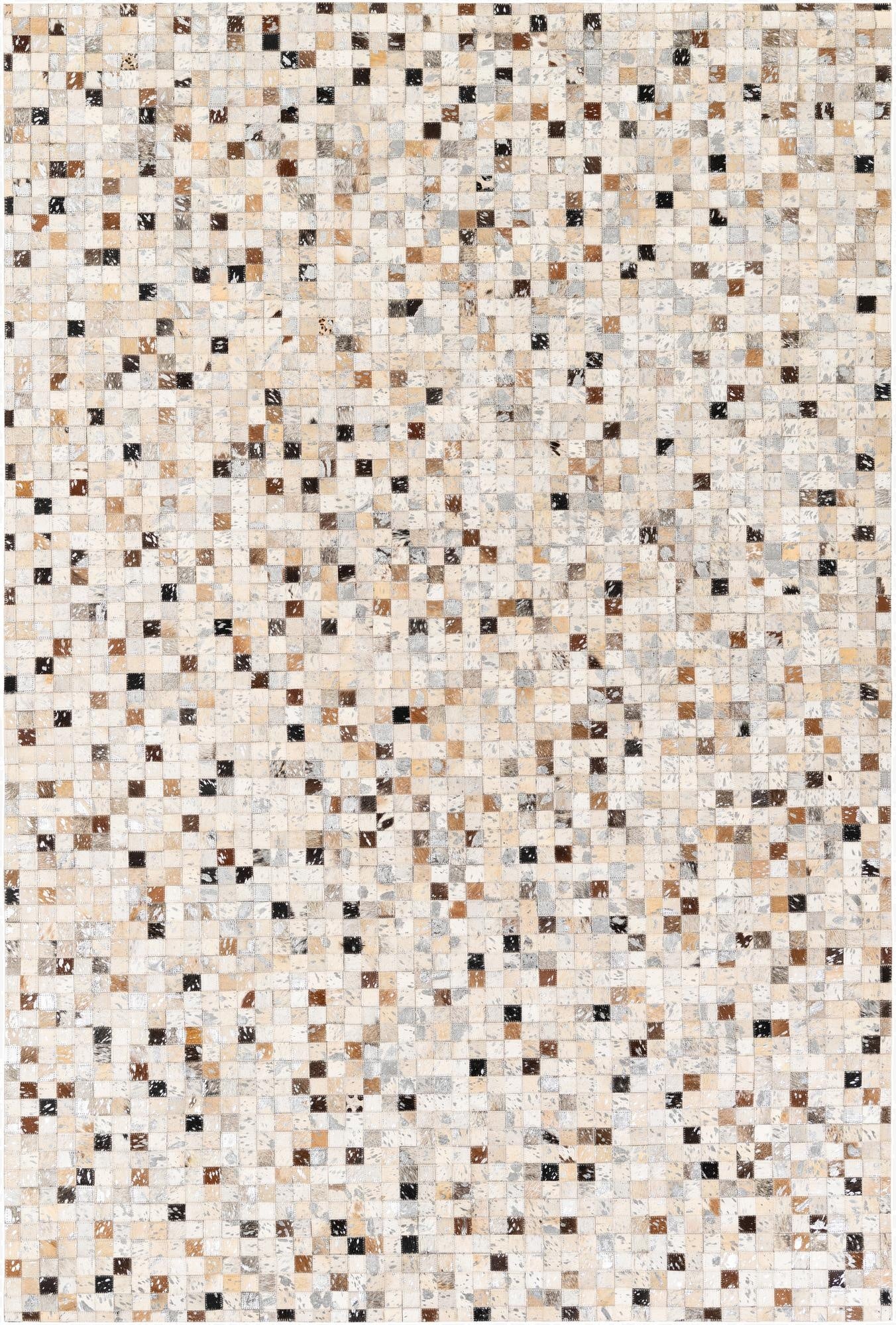  5' 1 x 7' 7 Cowhide Stocks Rug