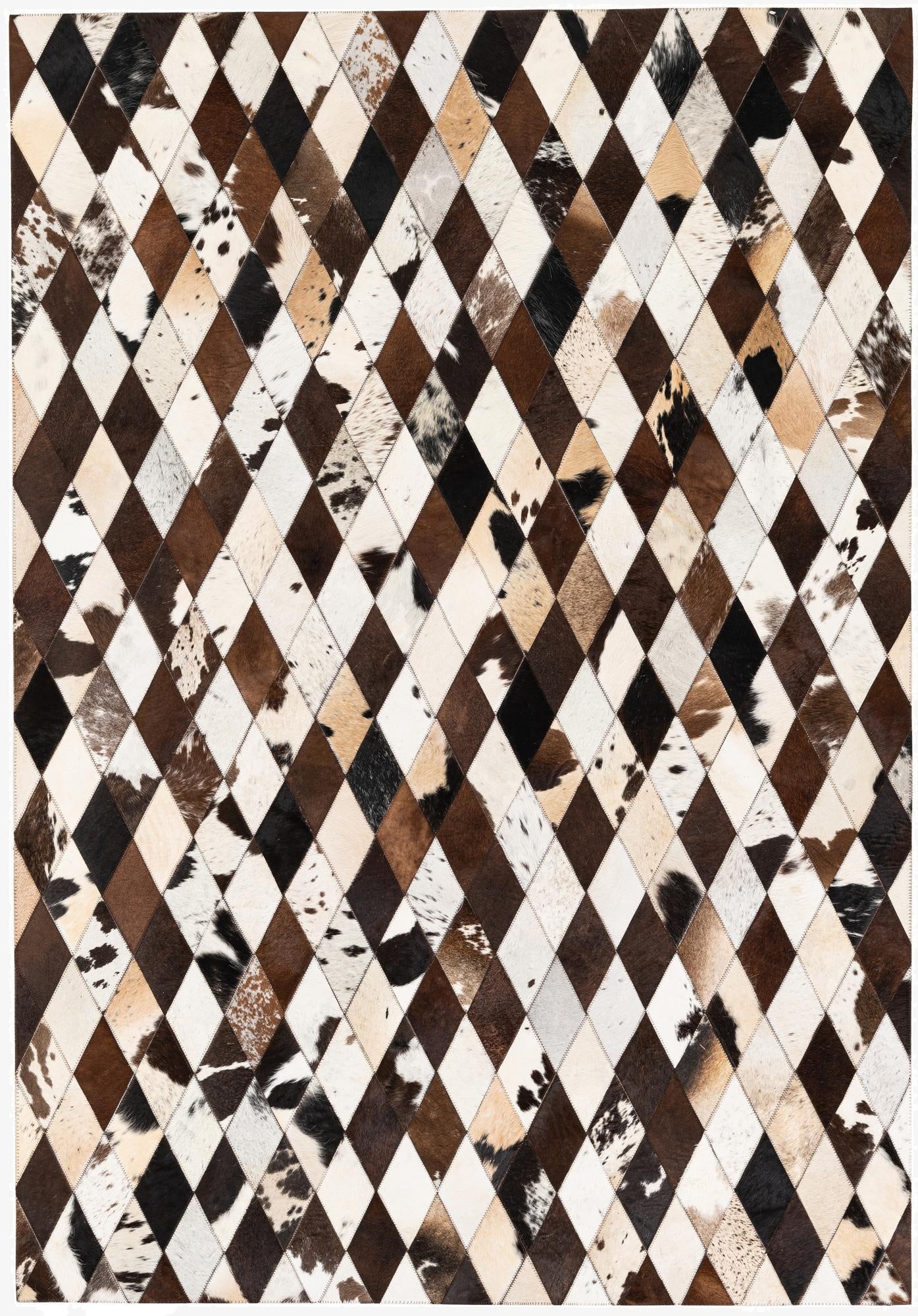  4' 8 x 6' 9 Cowhide Stocks Rug