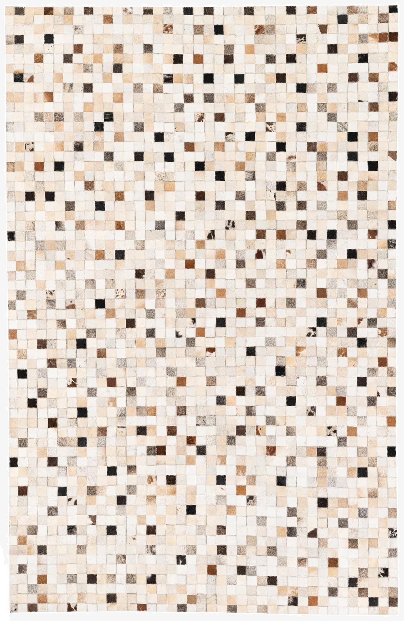  5' x 7' 11 Cowhide Stocks Rug