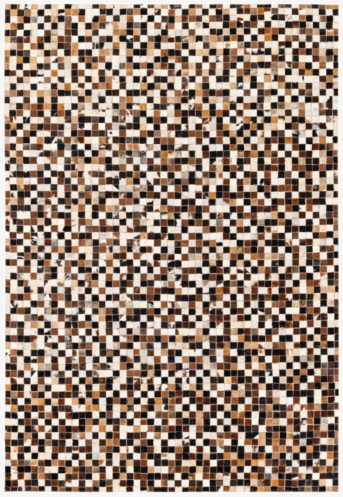  5' 3 x 7' 8 Cowhide Stocks Rug