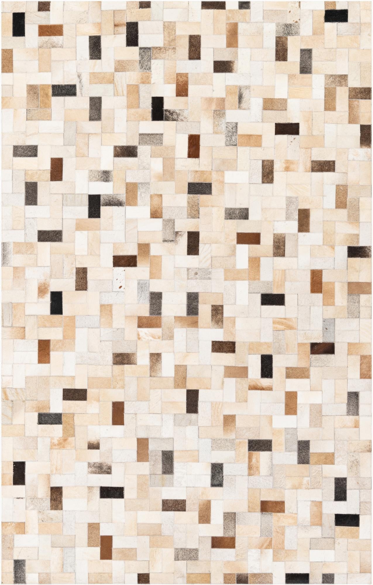  5' 1 x 7' 11 Cowhide Stocks Rug