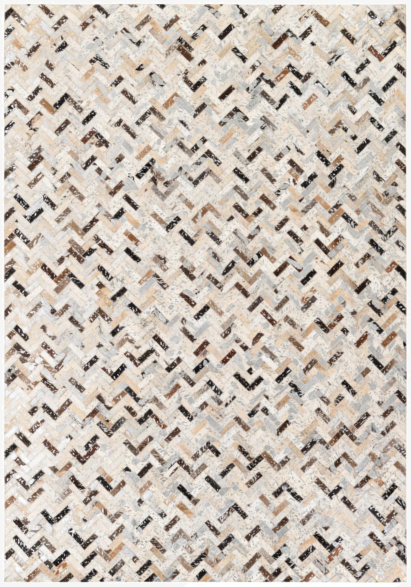  5' 3 x 7' 6 Cowhide Stocks Rug