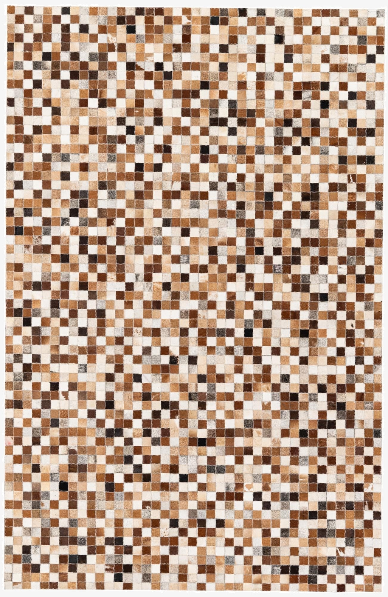  5' 1 x 7' 11 Cowhide Stocks Rug