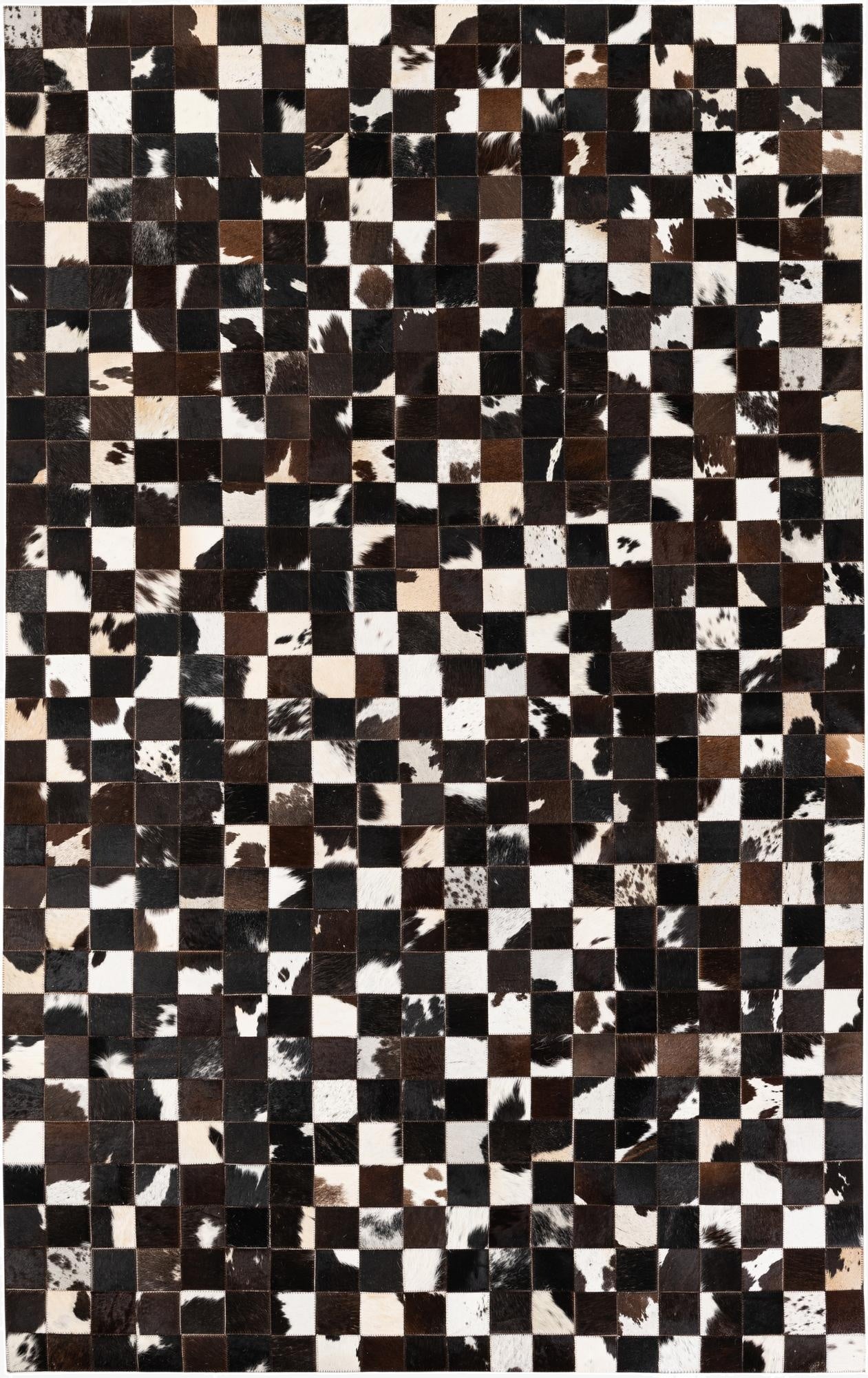  5' x 7' 11 Cowhide Stocks Rug