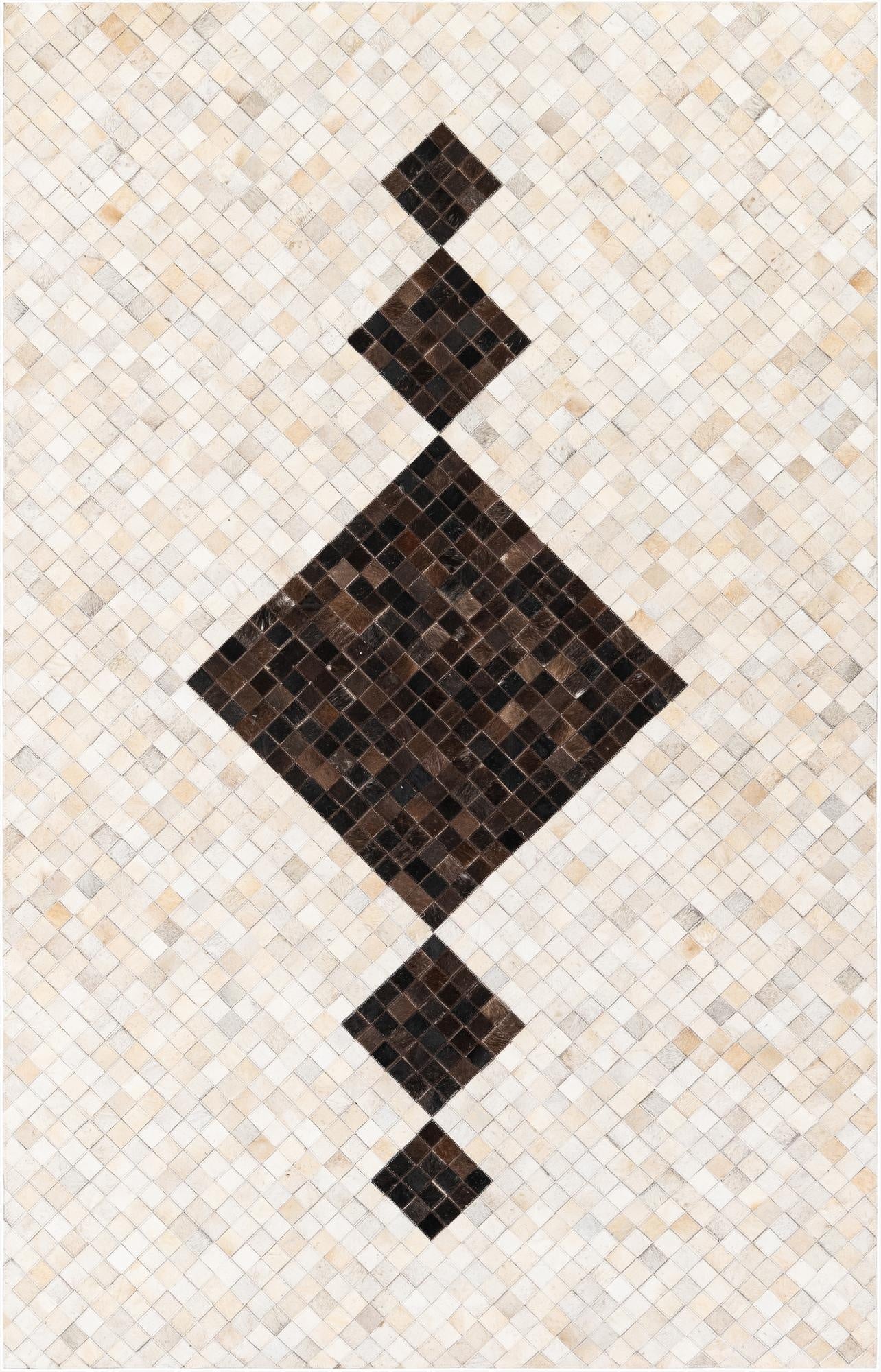  5' x 7' 11 Cowhide Stocks Rug