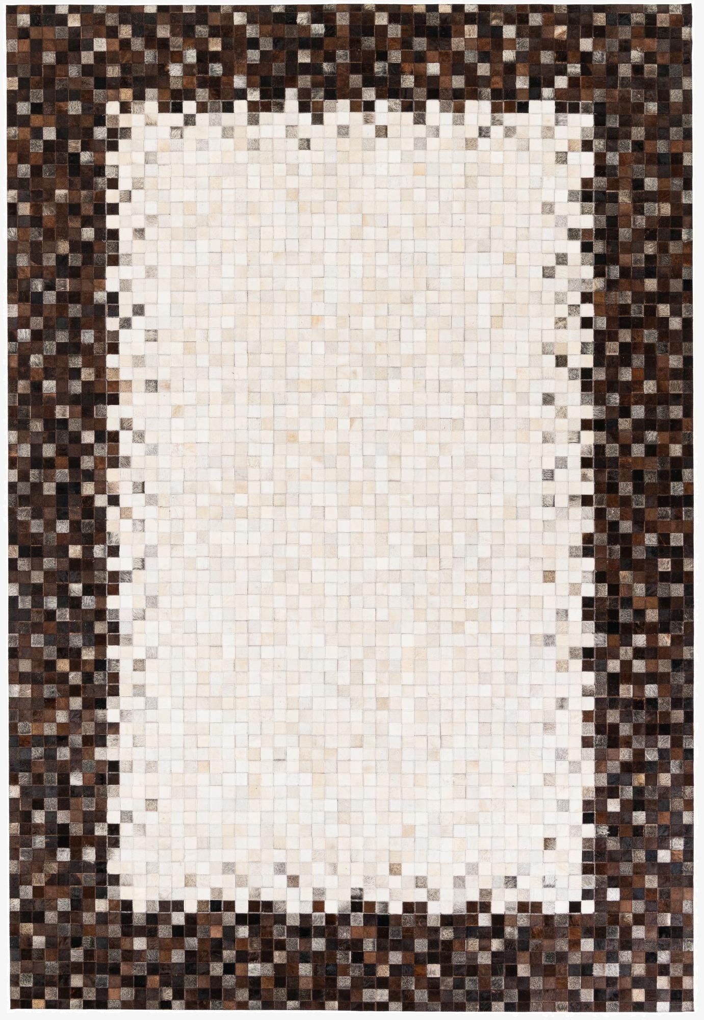  6' 8 x 9' 8 Cowhide Stocks Rug
