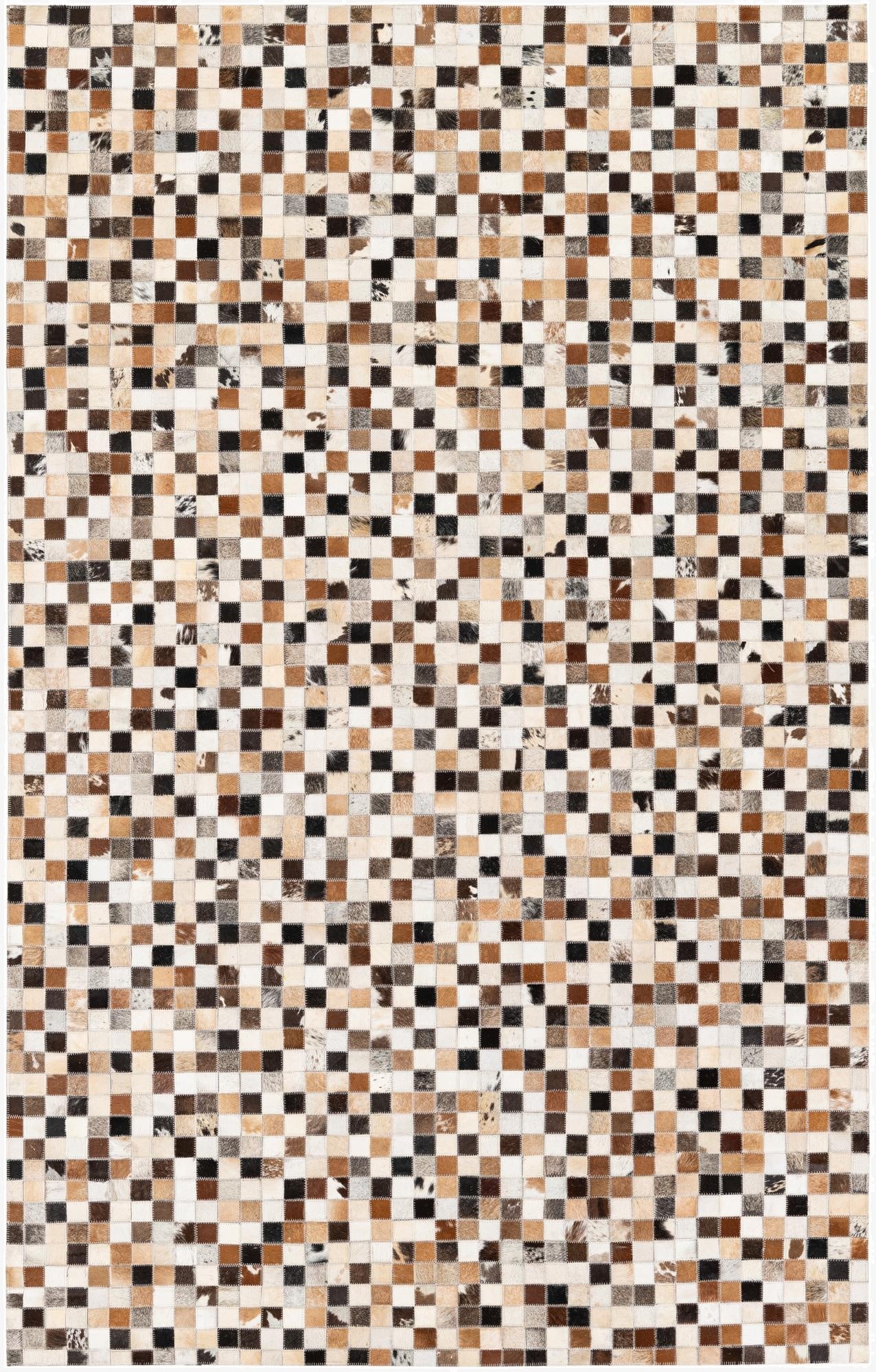  5' x 7' 11 Cowhide Stocks Rug