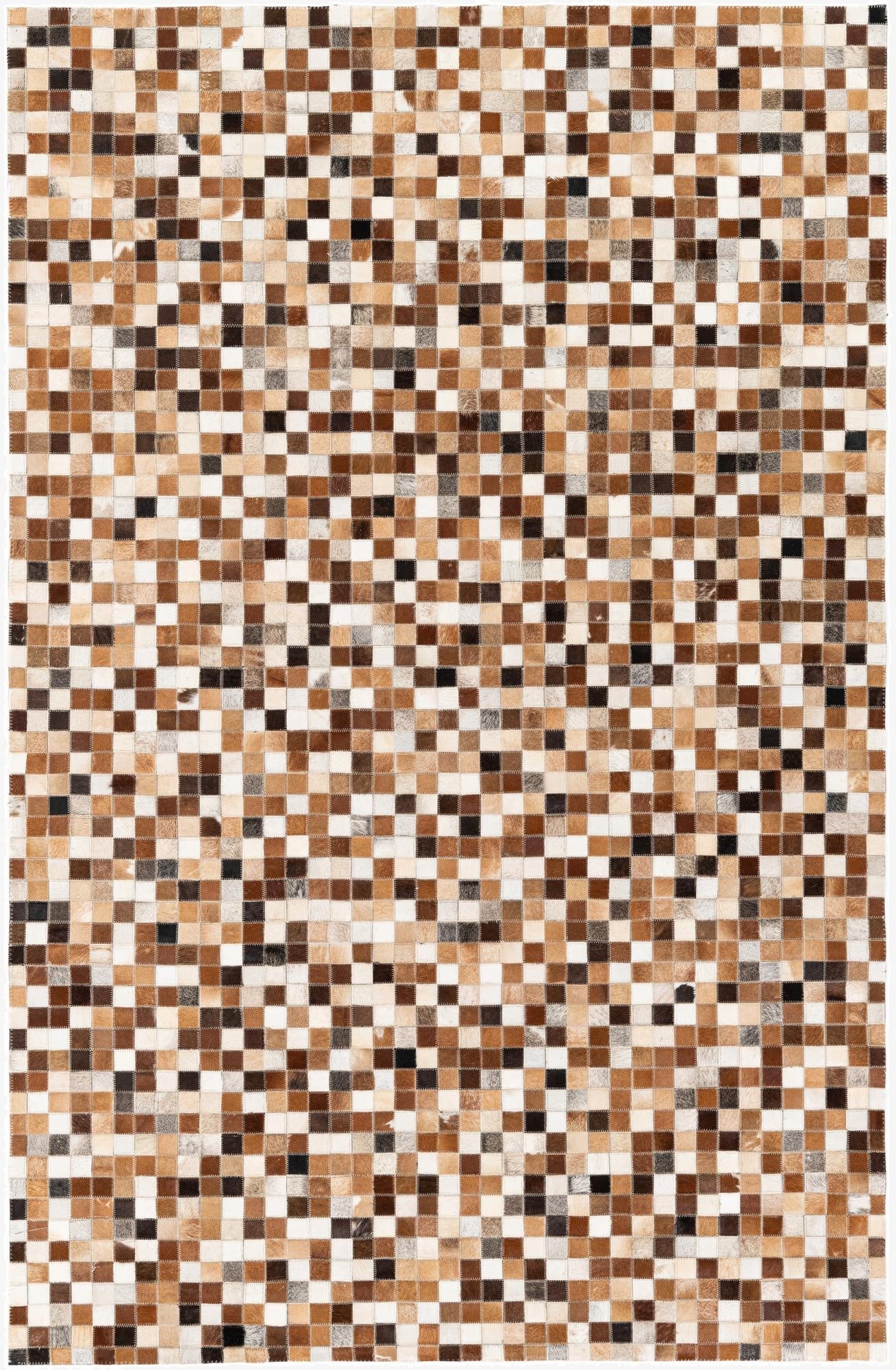  5' 2 x 7' 11 Cowhide Stocks Rug