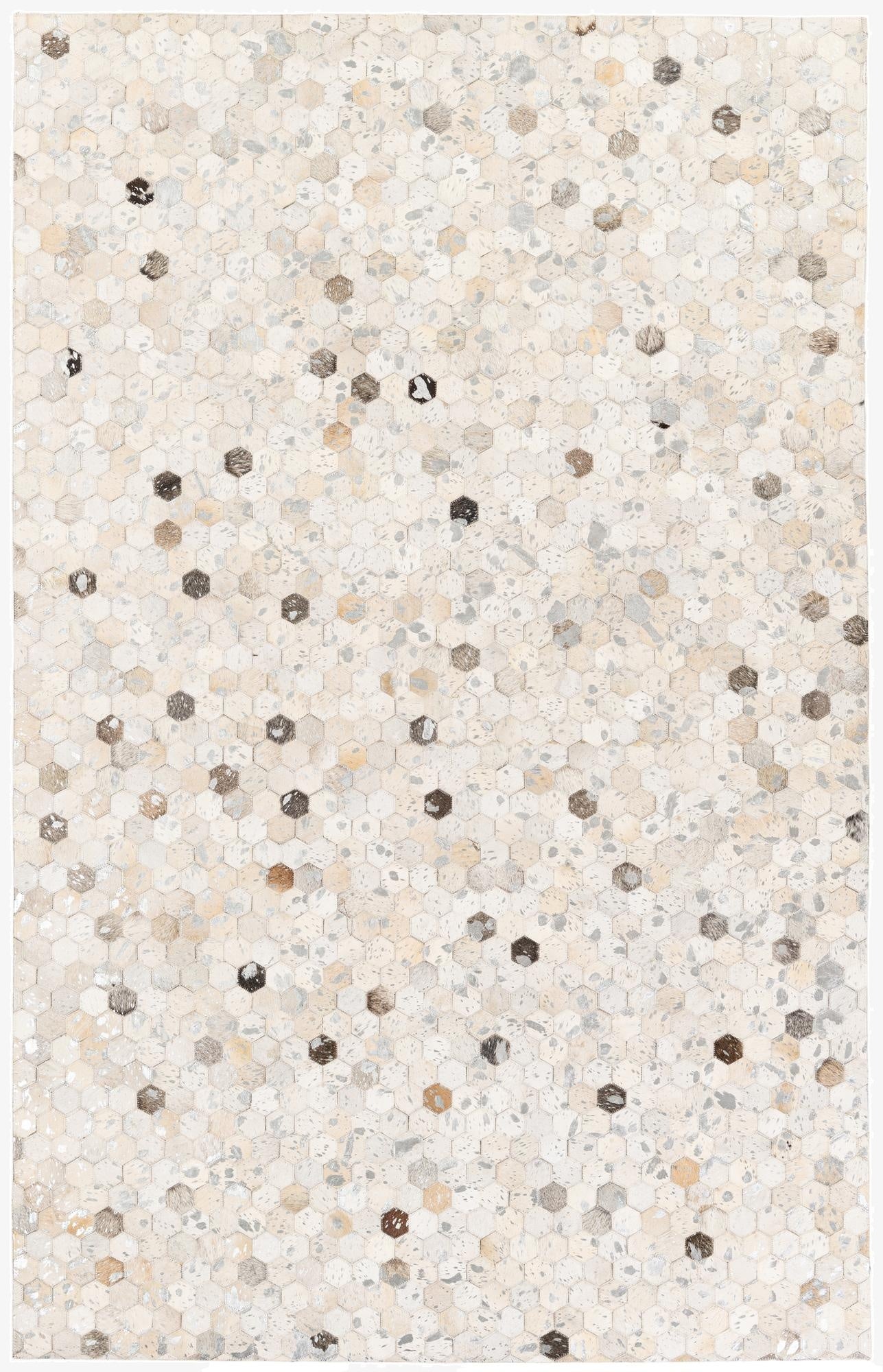  5' x 7' 11 Cowhide Stocks Rug