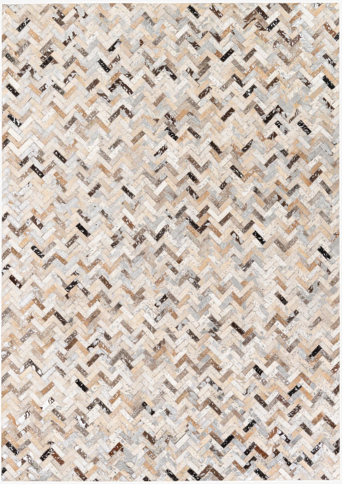  5' 2 x 7' 5 Cowhide Stocks Rug