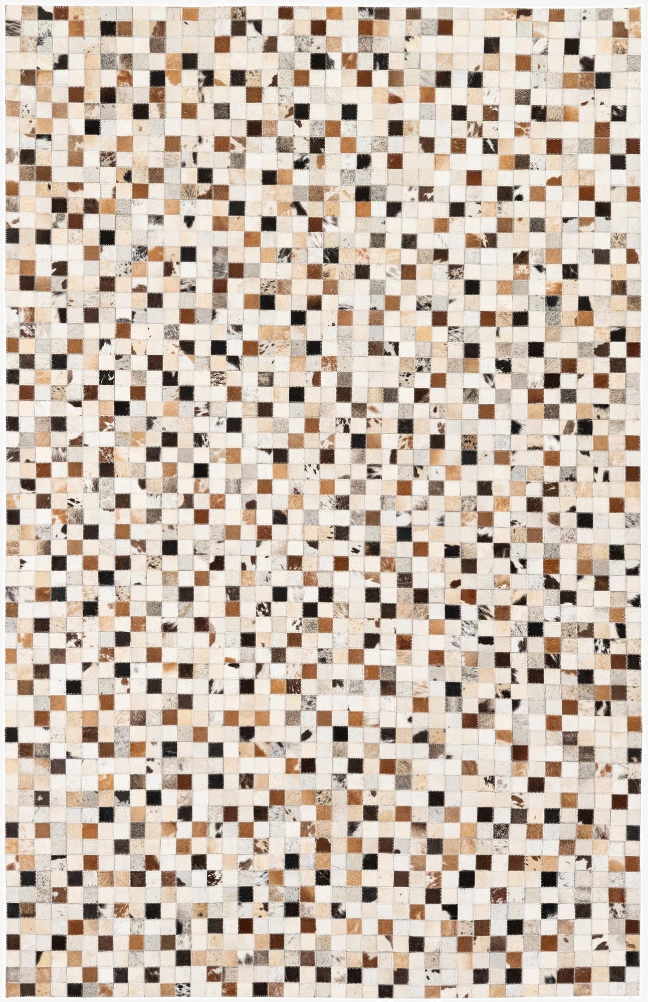  5' x 7' 10 Cowhide Stocks Rug