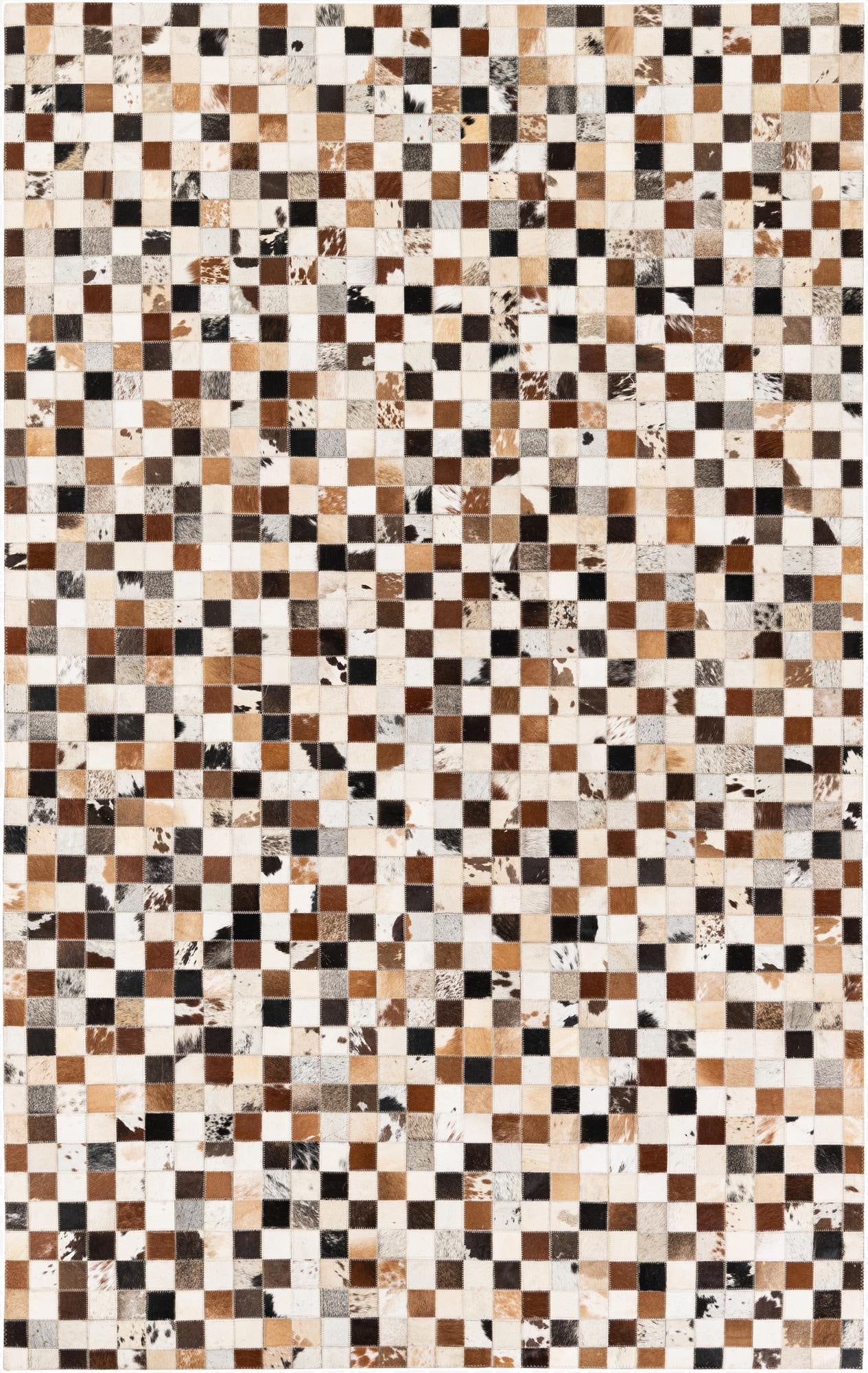  5' x 7' 11 Cowhide Stocks Rug