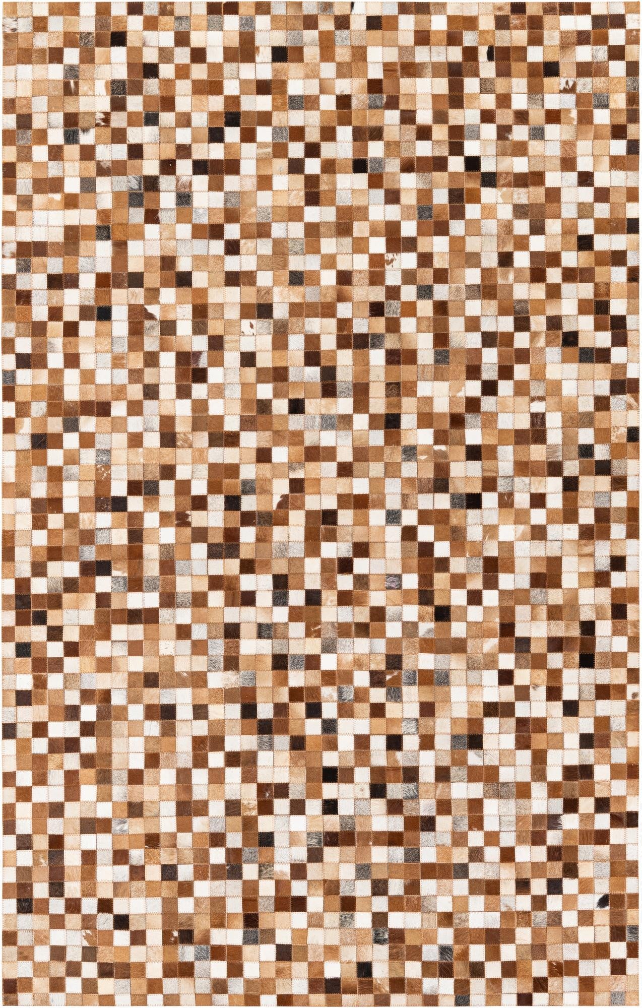  5' x 7' 10 Cowhide Stocks Rug