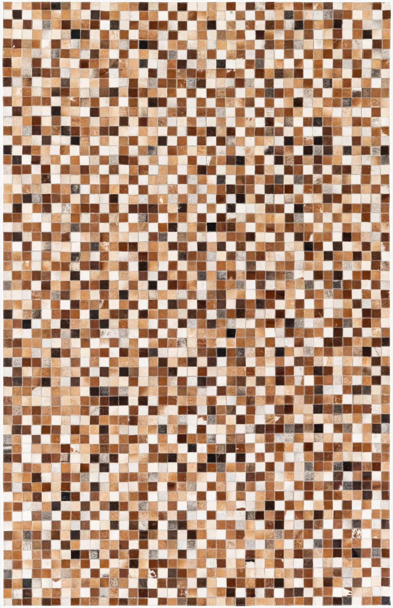  5' 1 x 7' 11 Cowhide Stocks Rug