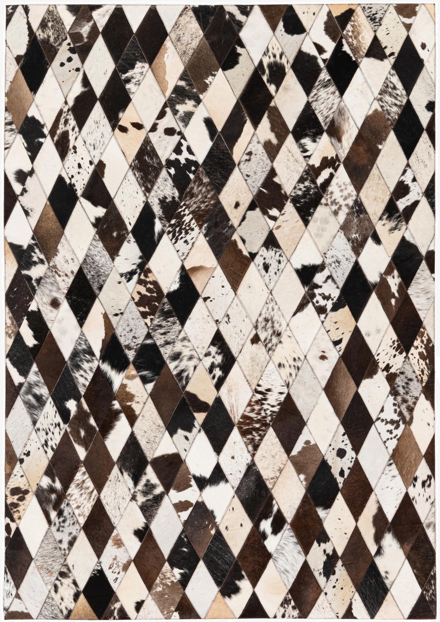  4' x 5' 10 Cowhide Stocks Rug