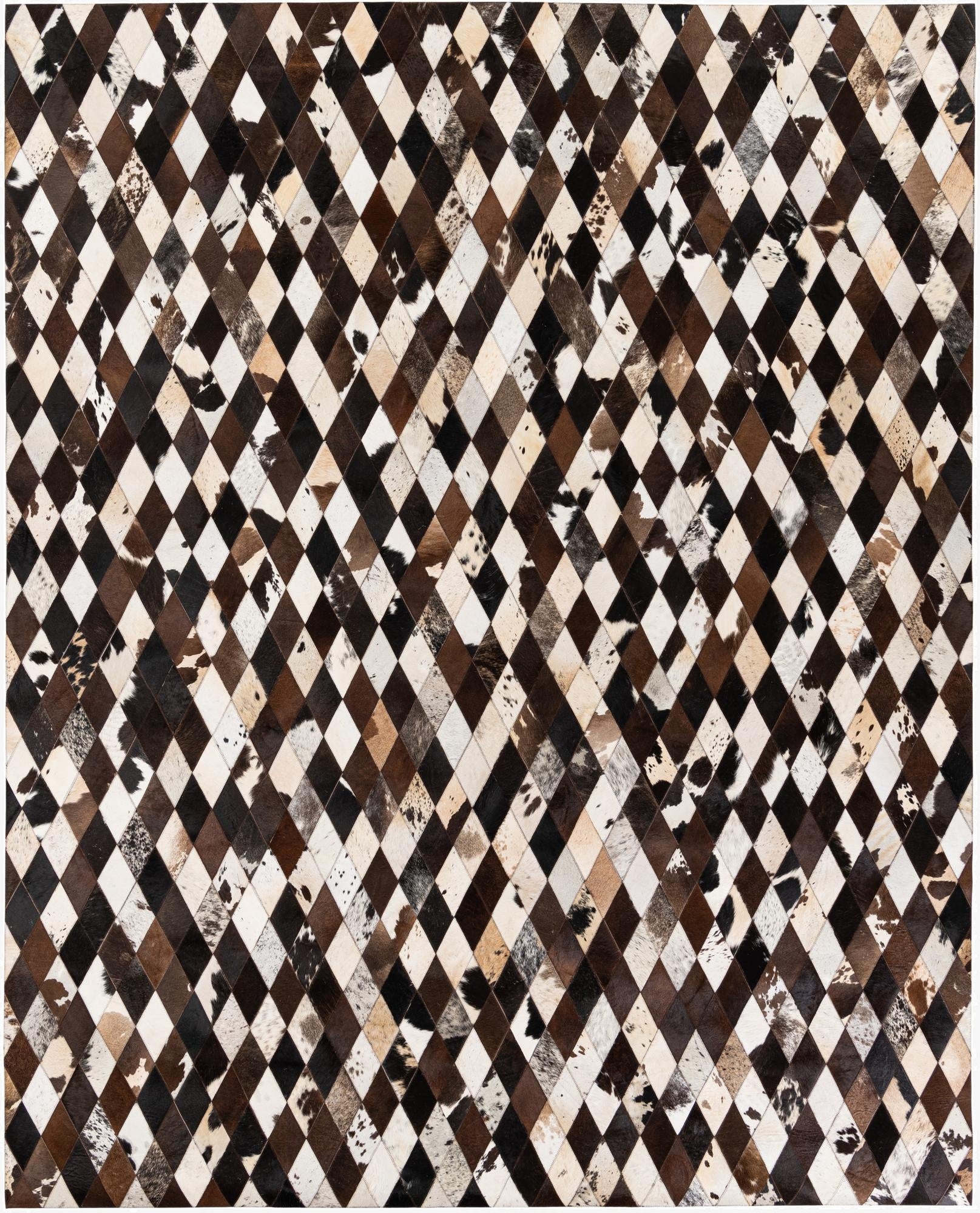  8' 1 x 10' 1 Cowhide Stocks Rug
